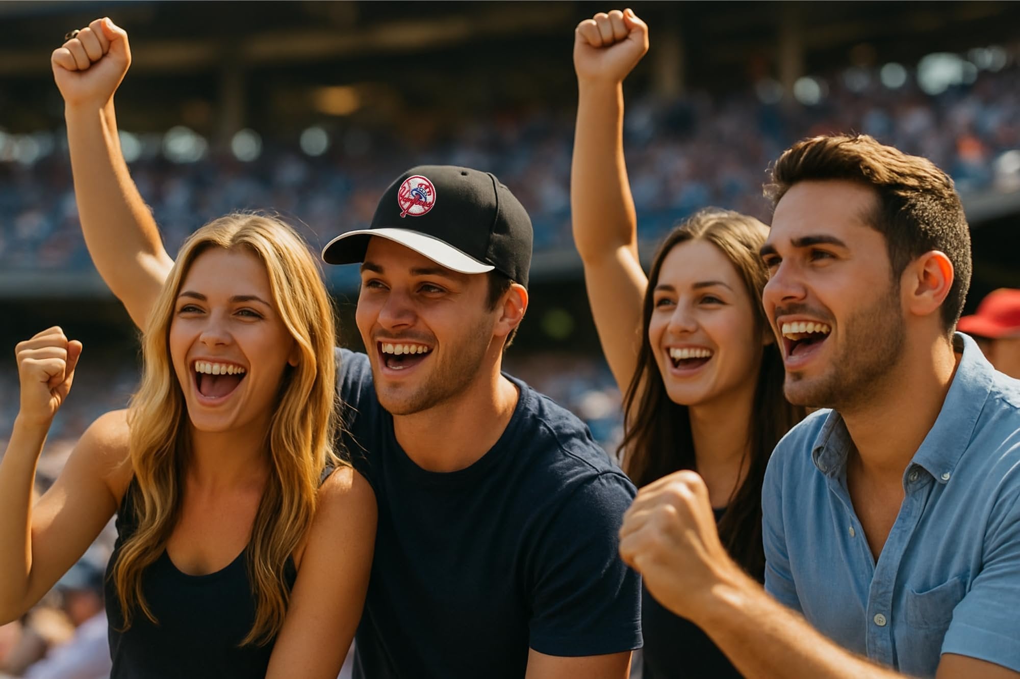 Officially Licensed New York Yankees Baseball Classic Edition Two-Tone Hat Adjustable MVP NY Primary Home Team Logo Structured Black/Gray Sports Ball Cap