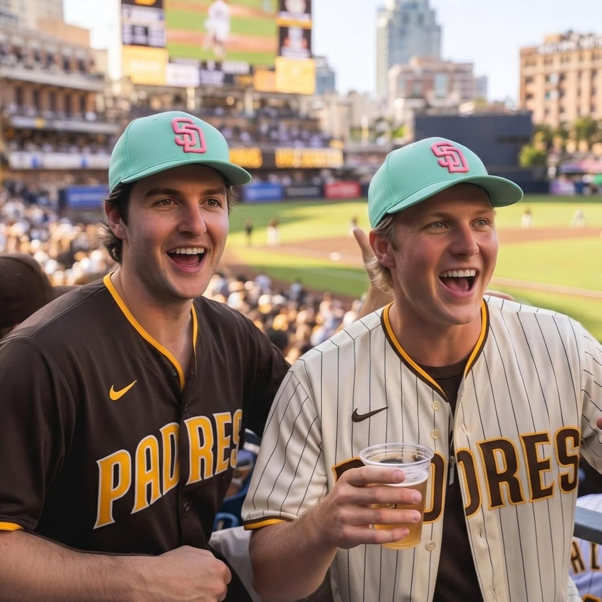 Officially Licensed San Diego Padres MLB City Connect Hat Classic Edition MVP Adjustable Cap
