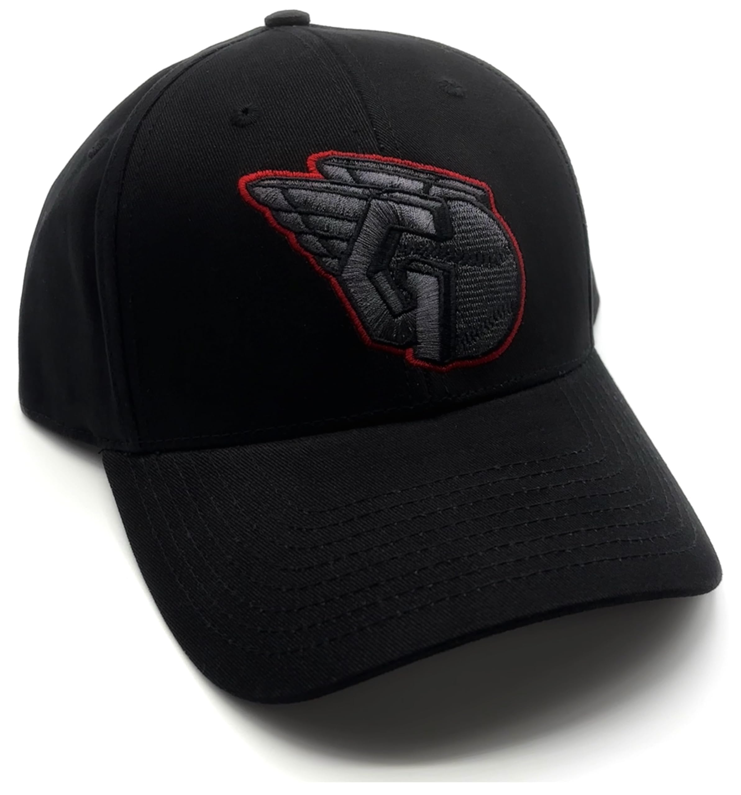 Officially Licensed Cleveland Baseball Hat Black MVP Classic Primary Team Logo Adjustable Structured Cap Multicolor