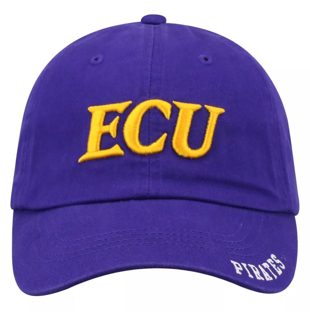 East Carolina Pirates Hat Relaxed Fit Embroidered NCAA College Football Team Logo University Cap New