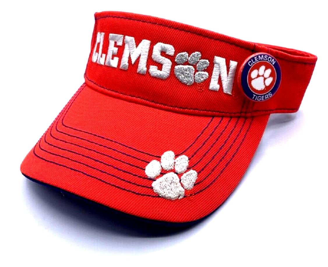 Clemson Tigers Visor Hat Adjustable Classic NCAA College Football University Team Logo Cap New