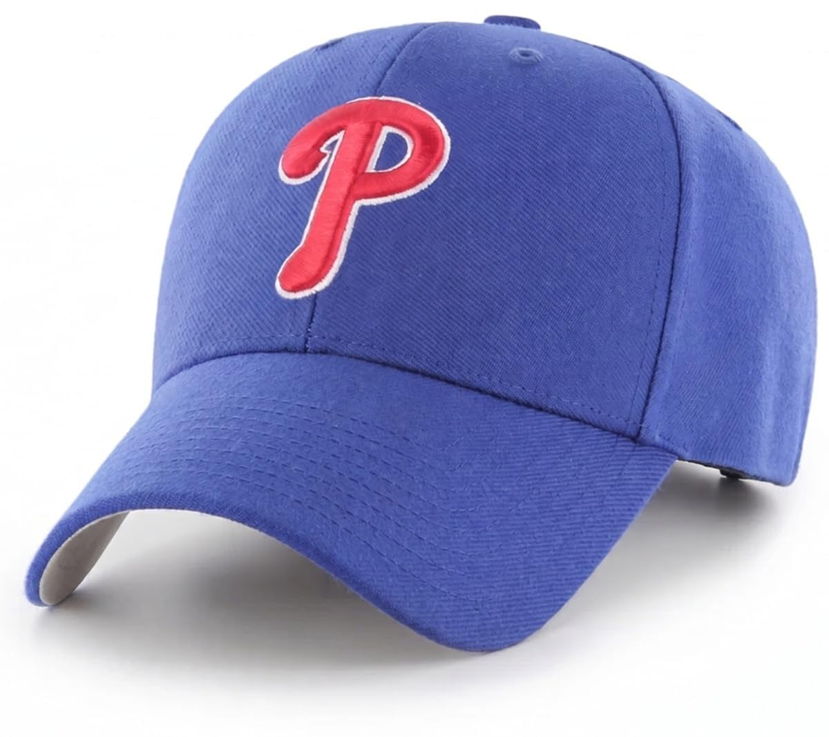 Officially Licensed Philadelphia Phillies Blue MVP Hat Embroidered Red/White P Logo Adjustable Cap