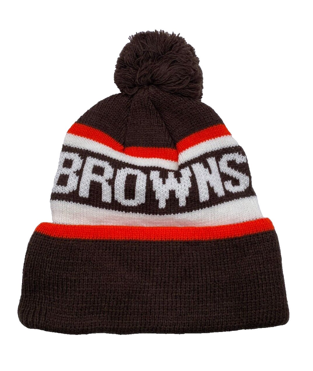Cleveland Browns Beanie Hat with Pom Knit NFL Football Team Logo Cap New