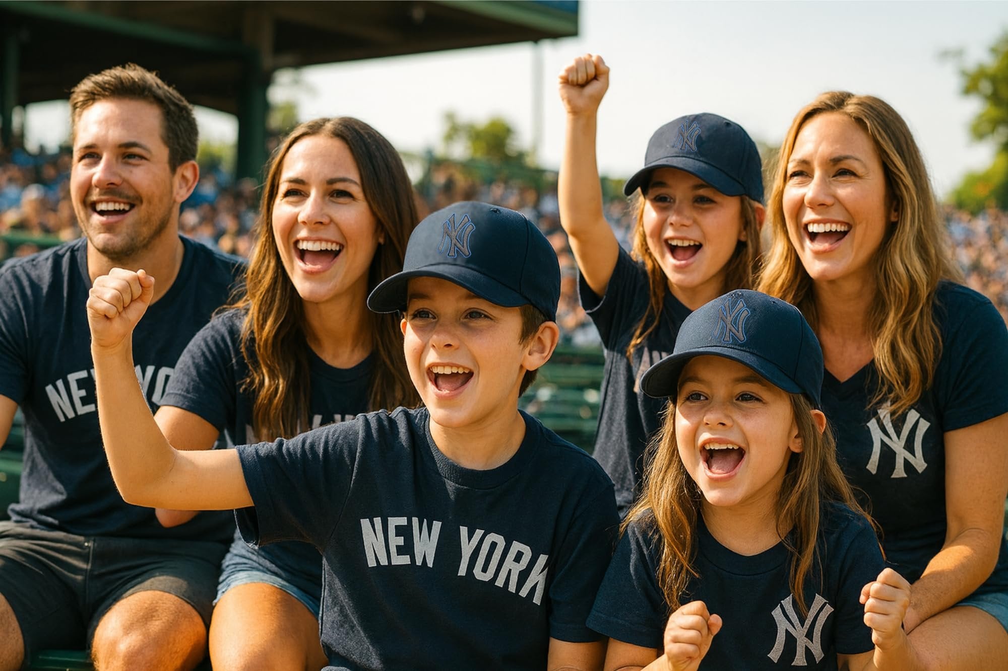 Officially Licensed New York Yankees Youth Boys Girls Baseball Hat Classic MVP Kids Adjustable NY Embroidered Home Team Logo Black Sports Cap