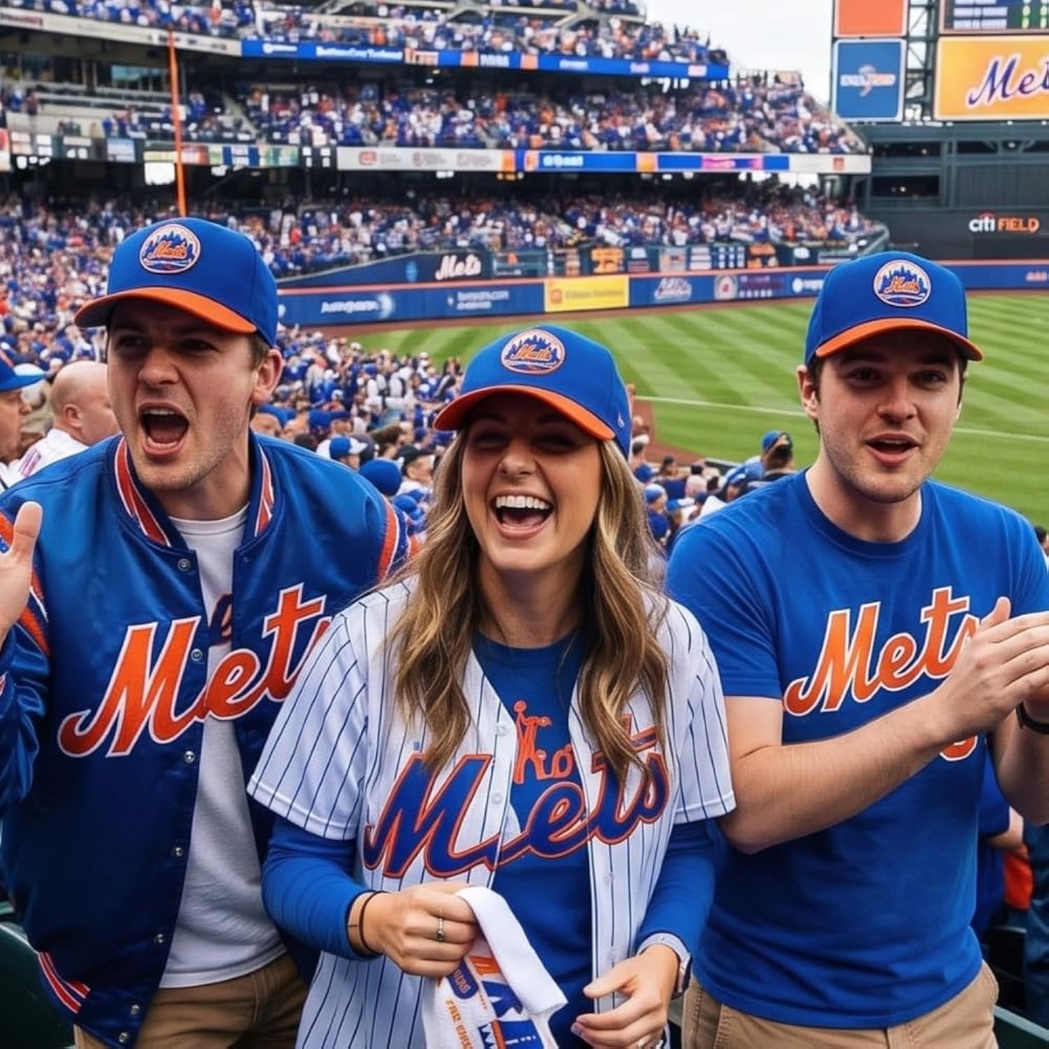 Officially Licensed NY Mets Two-Tone MVP Hat Adjustable Embroidered Logo Sports Baseball Cap