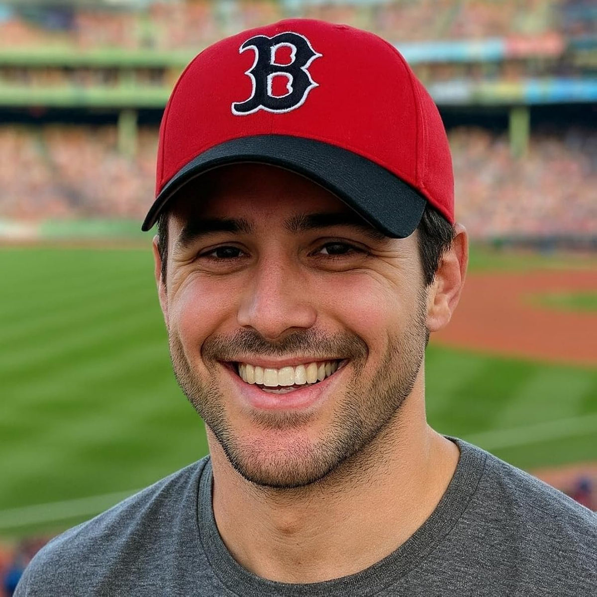 Red Sox Adult Hat Two-Tone Red/Navy Baseball Cap for Men and Women