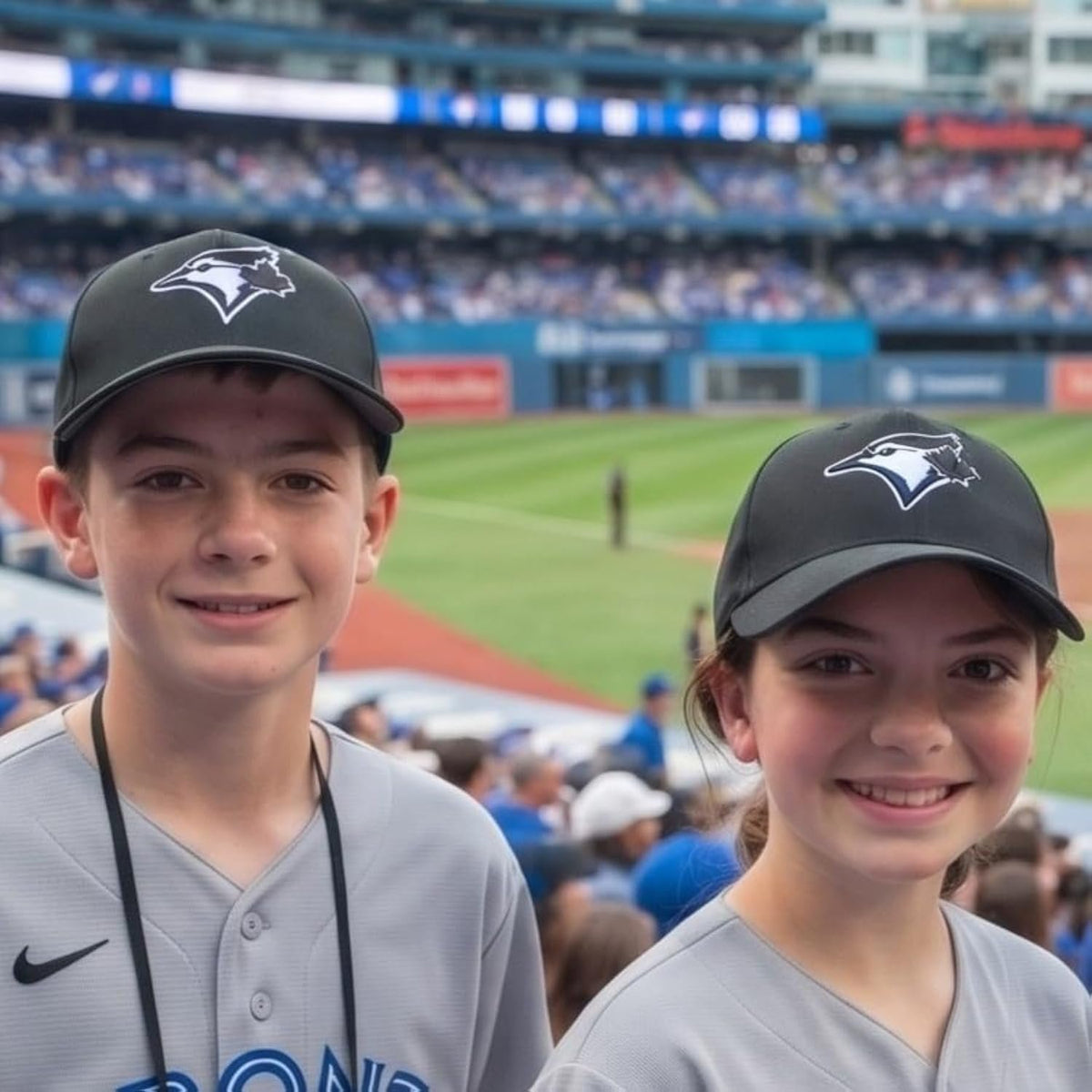 Toronto Blue Jays Black MVP Hat, Officially Licensed Youth Cap for Boys and Girls