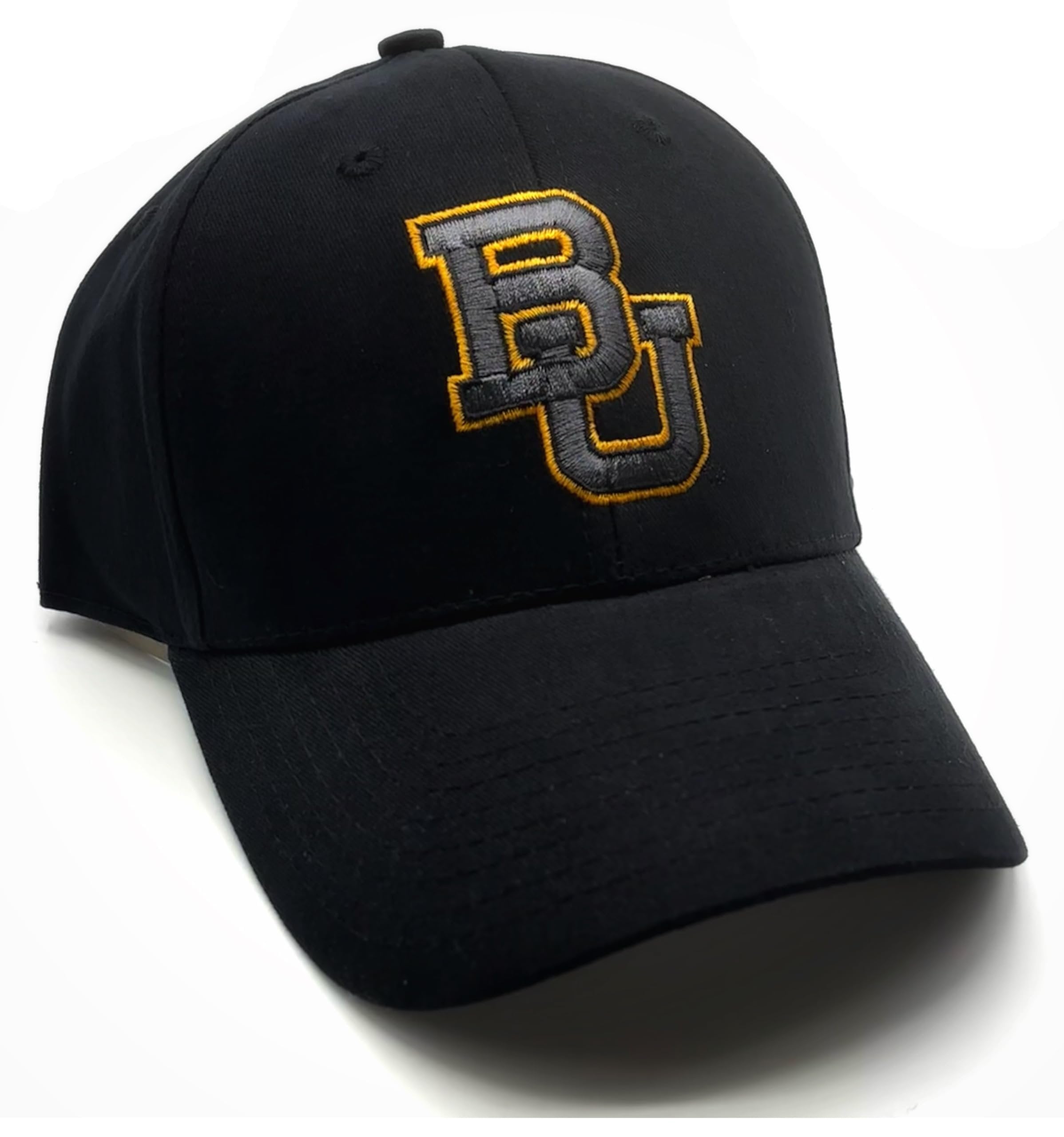 Officially Licensed Baylor Classic Edition Team Logo Black MVP Hat Adjustable Structured Embroidered Baseball Sports Cap