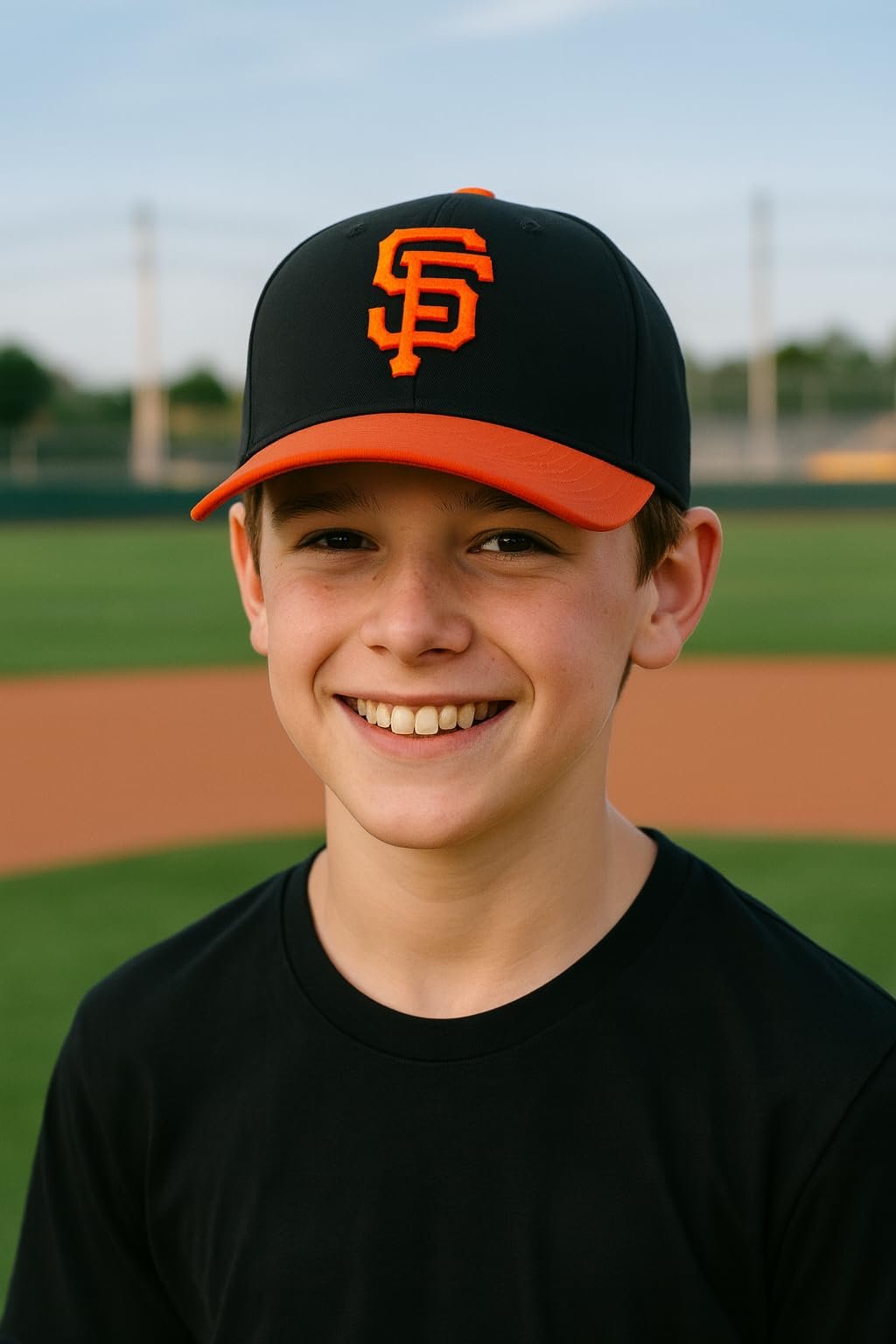 Officially Licensed San Francisco Youth Kids Baseball Hat Classic MVP Adjustable Embroidered SF Team Logo Structured Two-Tone Cap