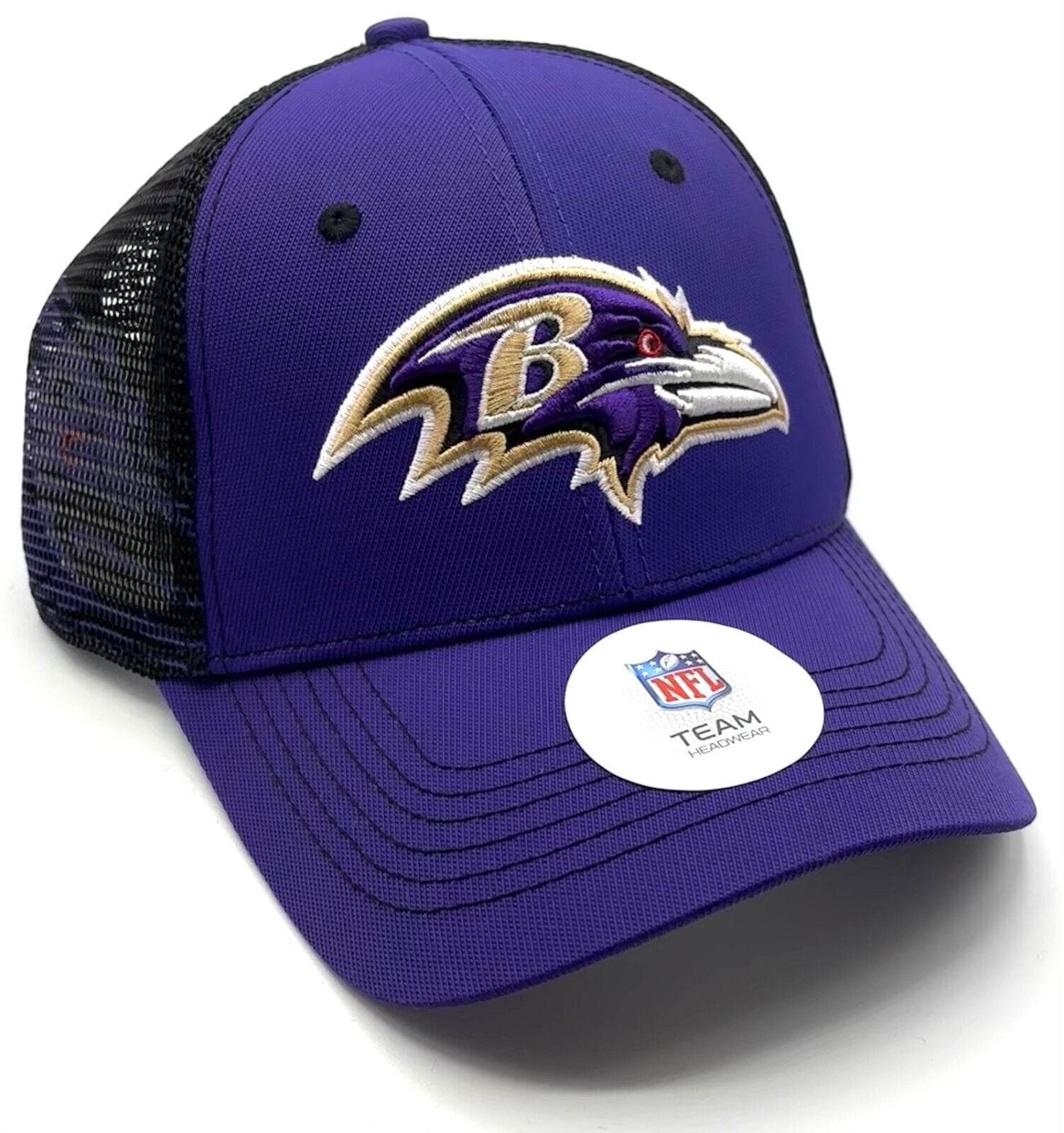 Baltimore Ravens Hat MVP Authentic NFL Football Mesh Trucker Snapback Purple New Cap