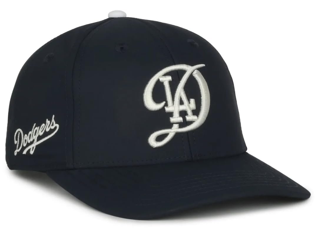 Officially Licensed Los Angeles Dodgers Baseball City Connect Classic Edition Sports Hat Navy Blue/White LA Home Team Logo Embroidered Adjustable Structured Snapback Ball Cap