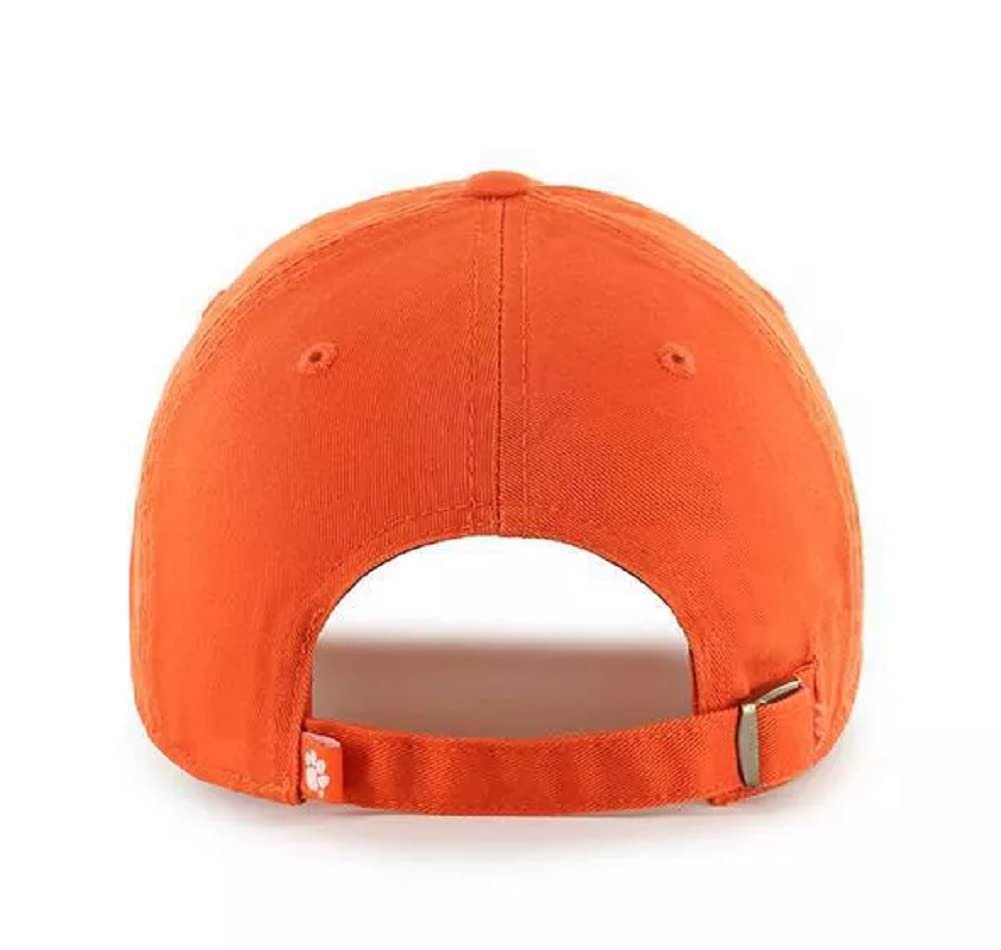 Clemson Tigers Hat Solid Orange Relaxed Fit NCAA College Football Slouch Dad Cap New
