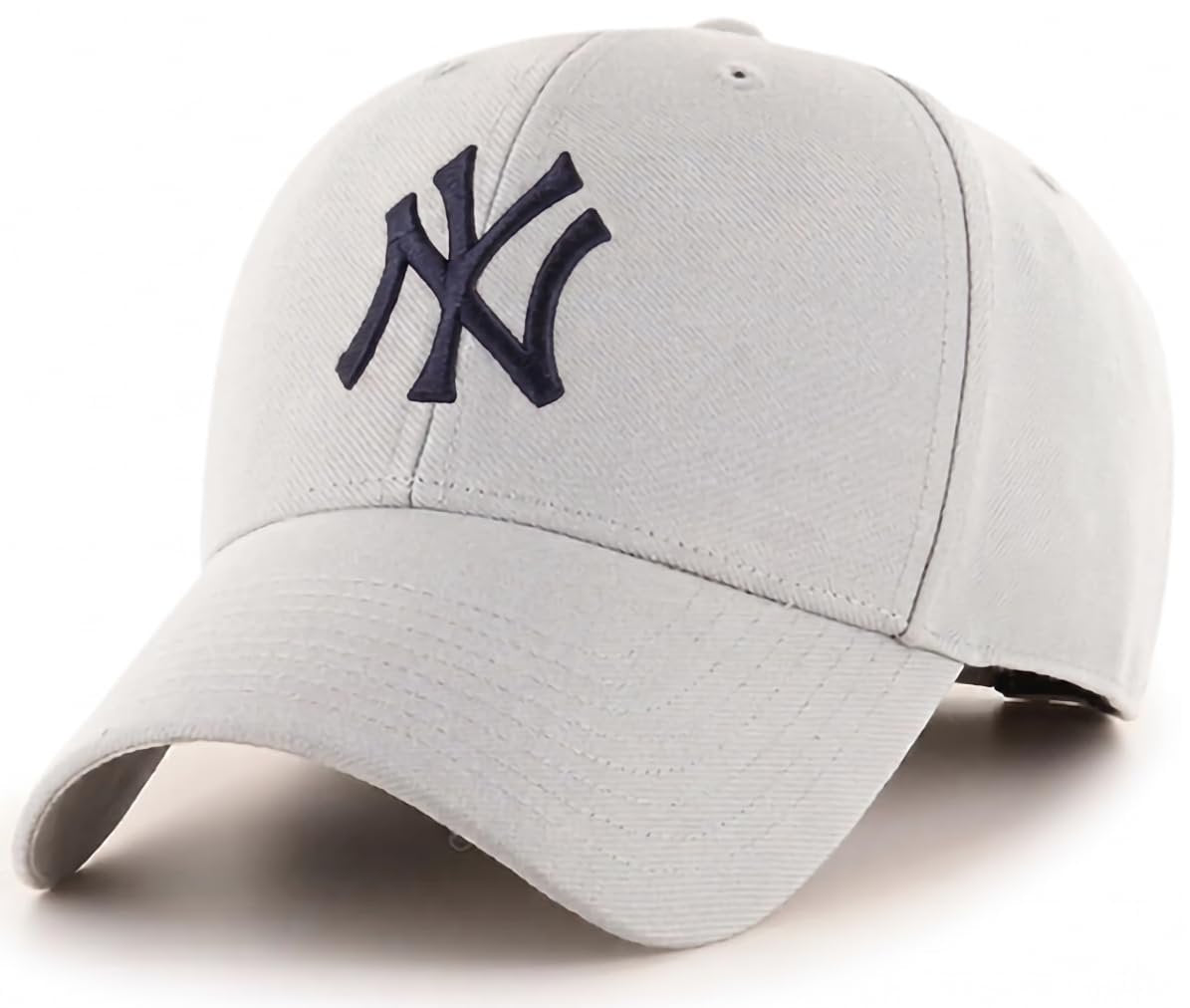 Officially Licensed New York Yankees Classic Edition Gray Hat Embroidered Iconic Navy NY Logo Adjustable Hat
