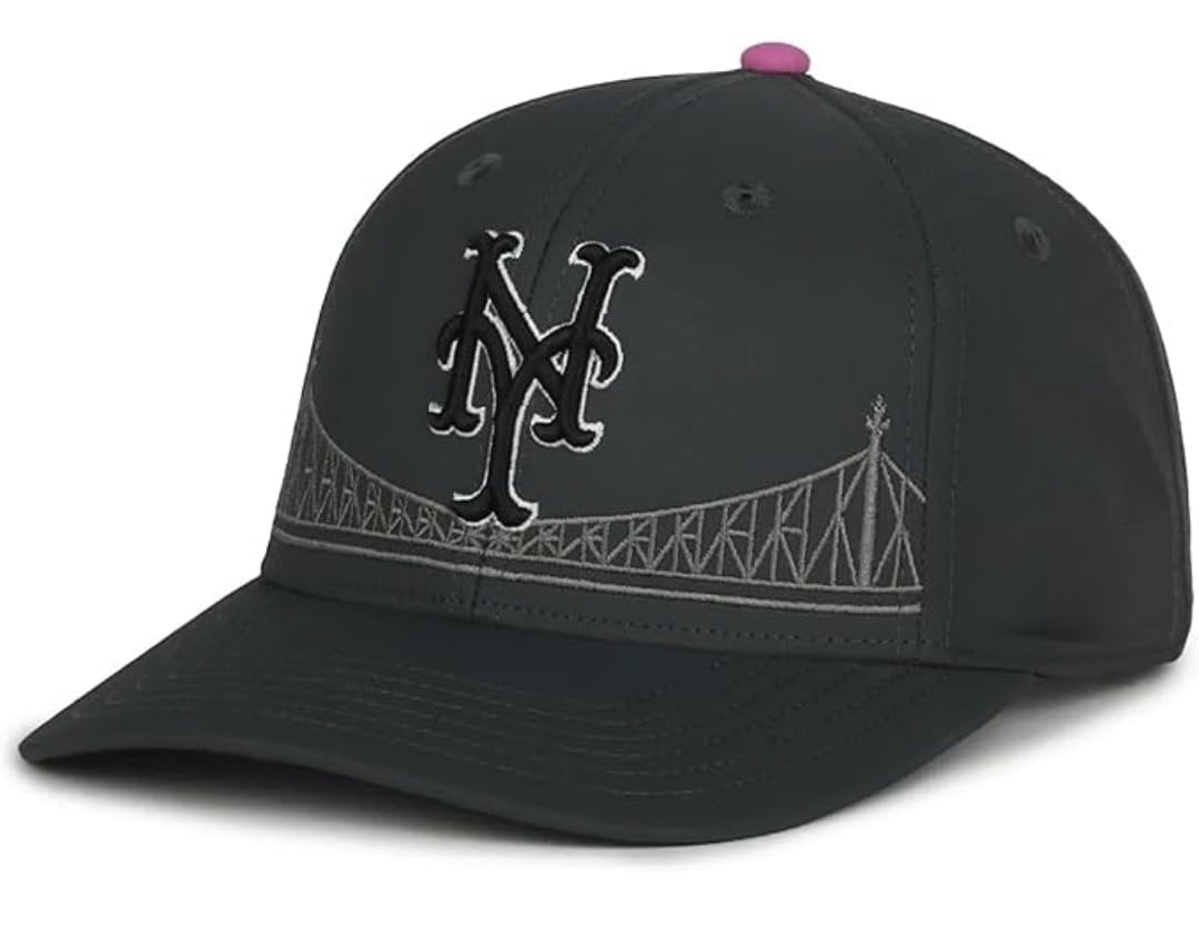 Officially Licensed NY Mets City Connect Baseball Hat Classic MVP Adjustable Embroidered Team Logo Structured Snapback Sports Cap