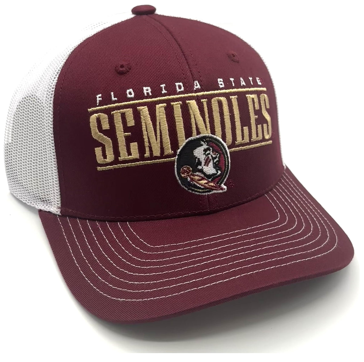 Officially Licensed Florida State Hat Classic Mesh Trucker Adjustable Structured MVP Snapback Baseball Sports Cap Multicolor