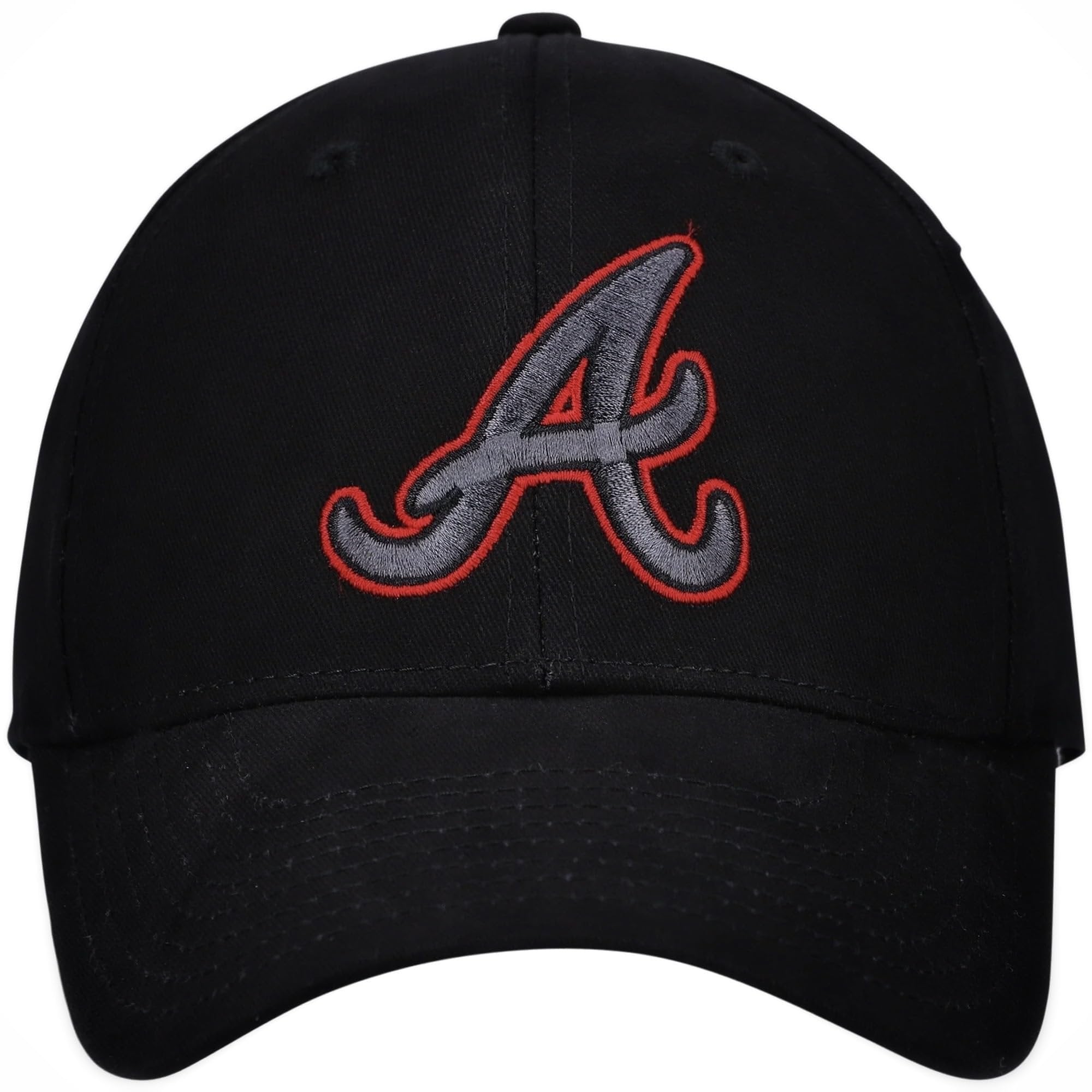 Officially Licensed Atlanta Youth Boys Girls Baseball Hat Black MVP Classic Team Logo Adjustable Kids Cap