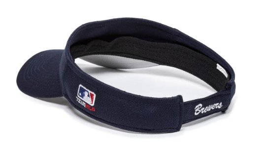 Milwaukee Brewers Visor Hat MVP Authentic MLB Baseball Team Logo Adjustable New Cap