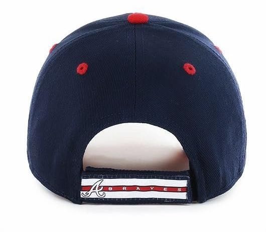 Atlanta Braves Hat Navy Blue MVP Classic Team Logo Embroidered Structured MLB Baseball Cap New