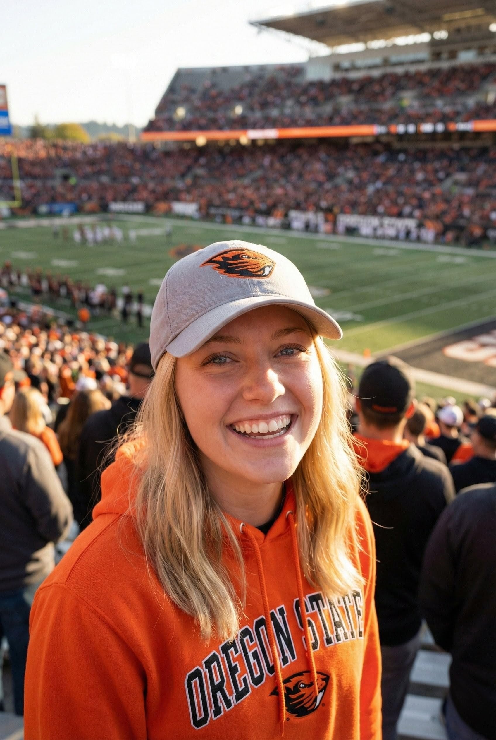 Officially Licensed Oregon State Beavers Hat Classic Relaxed Fit Adjustable Embroidered Team Logo Gray Cap Multicolor