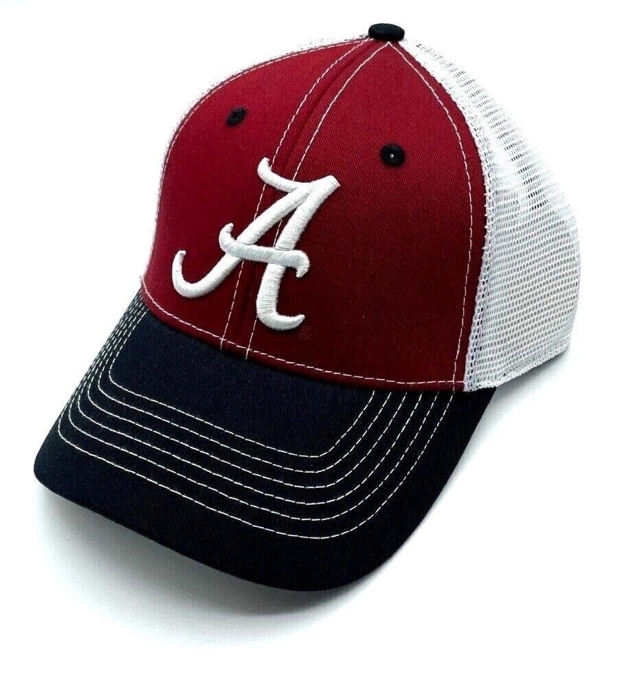 Alabama University Hat Classic Edition Adjustable Mesh Trucker Crimson Team Snapback Cap