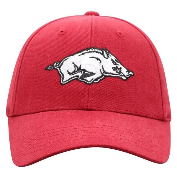 Arkansas Razorbacks Hat Red MVP Authentic NCAA Football Team New Adjustable Cap