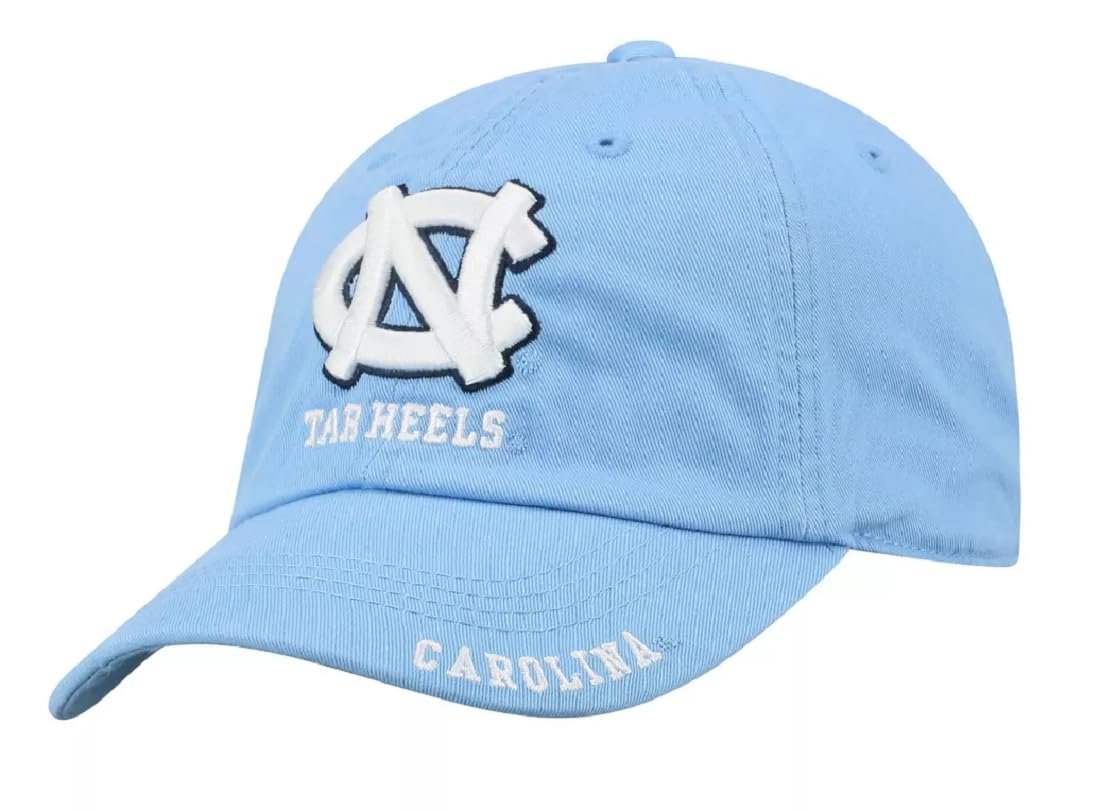 Officially Licensed UNC Hat Classic Tar Heels Adjustable University North Carolina Logo Cap Blue