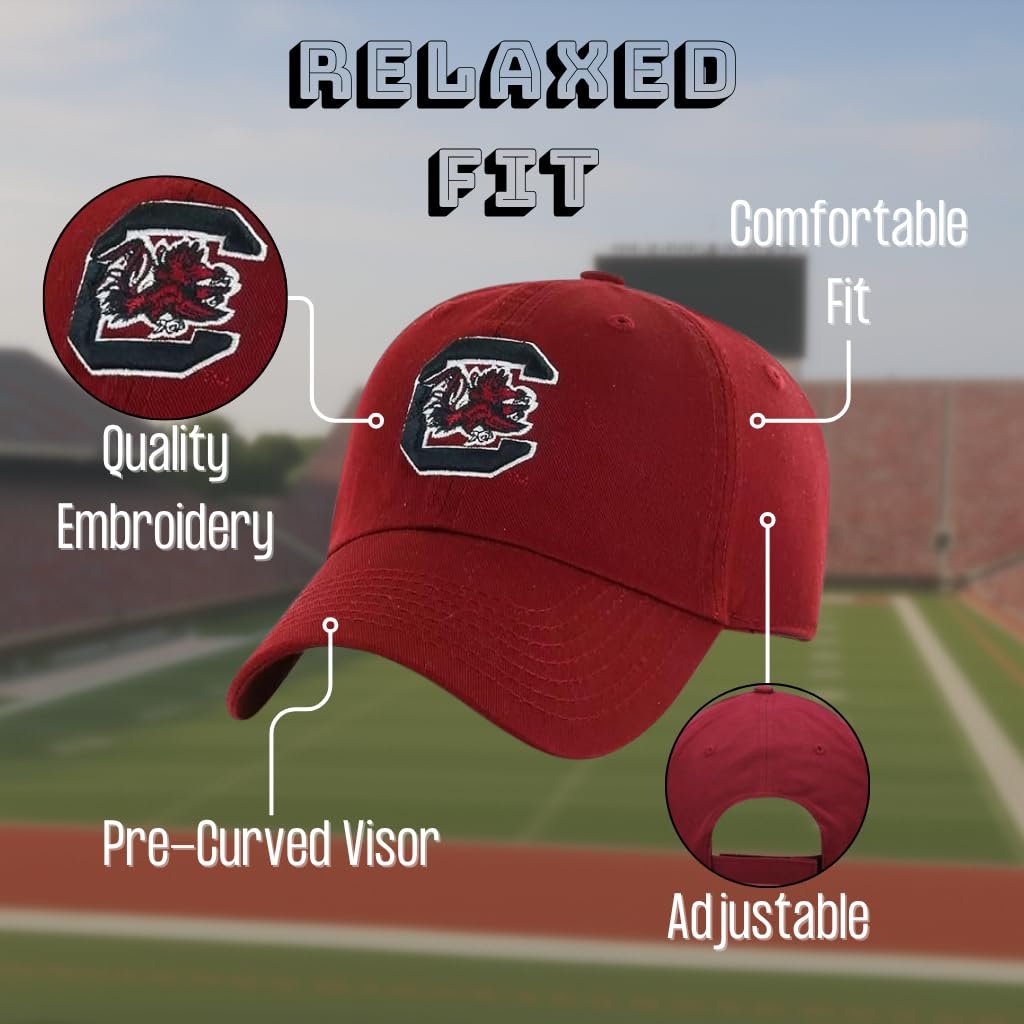 Officially Licensed South Carolina MVP Hat Classic Team Logo Adjustable Gamecocks Embroidered University Structured Cap