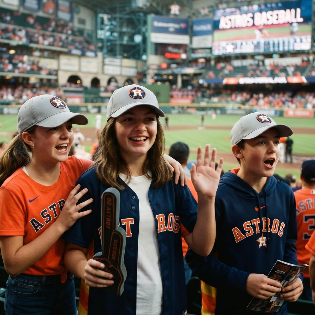 Houston Astros Gray MVP Youth Hat Embroidered Logo Cap for Boys and Girls