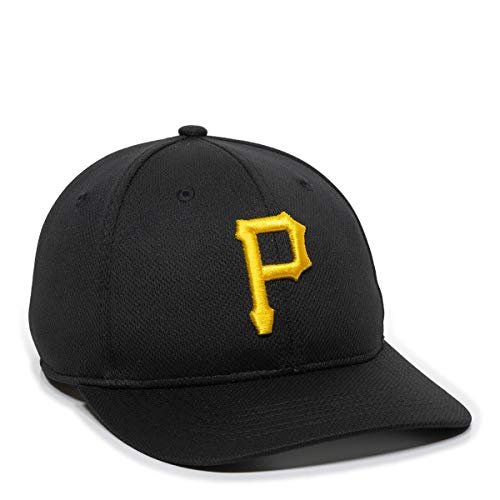 Outdoor Cap Pittsburgh Pirates Adult Adjustable Hat Licensed Major League Replica Black