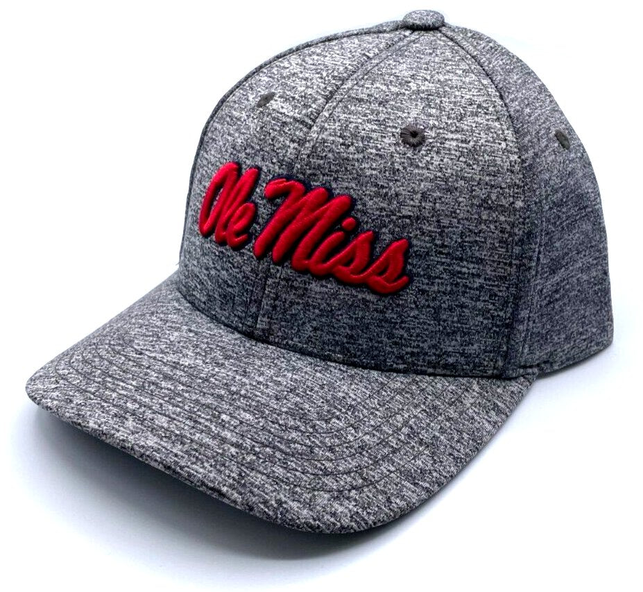 Ole Miss Rebels Hat Gray Snapback MVP Authentic NCAA College Football Team Logo New