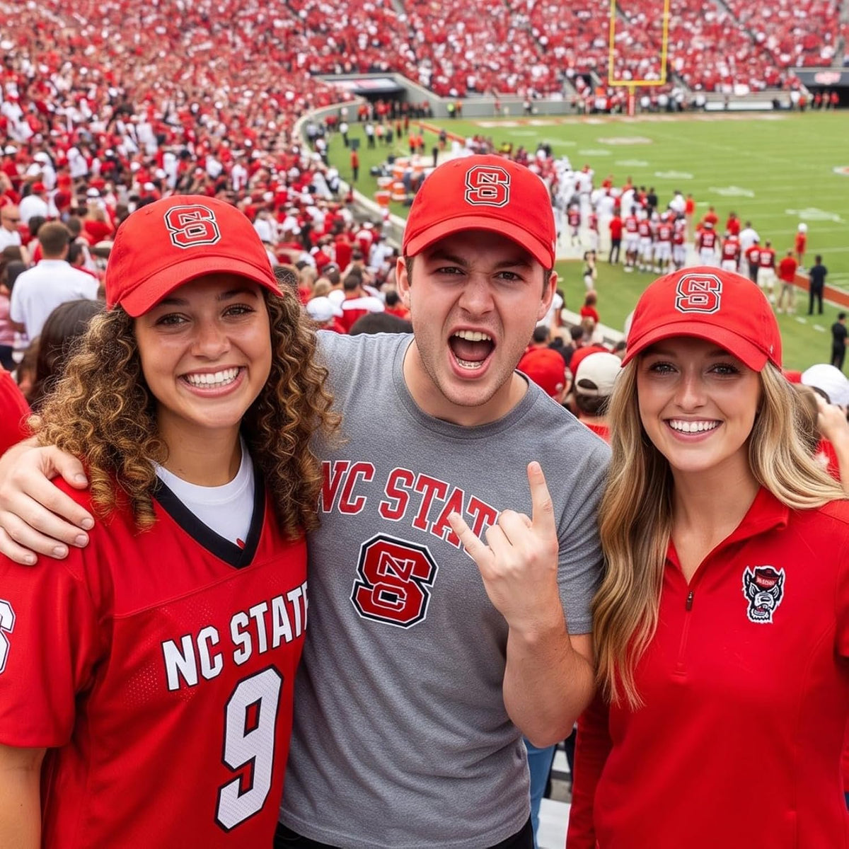 North Carolina State Wolfpack Red MVP Structured NC State Unisex Cap