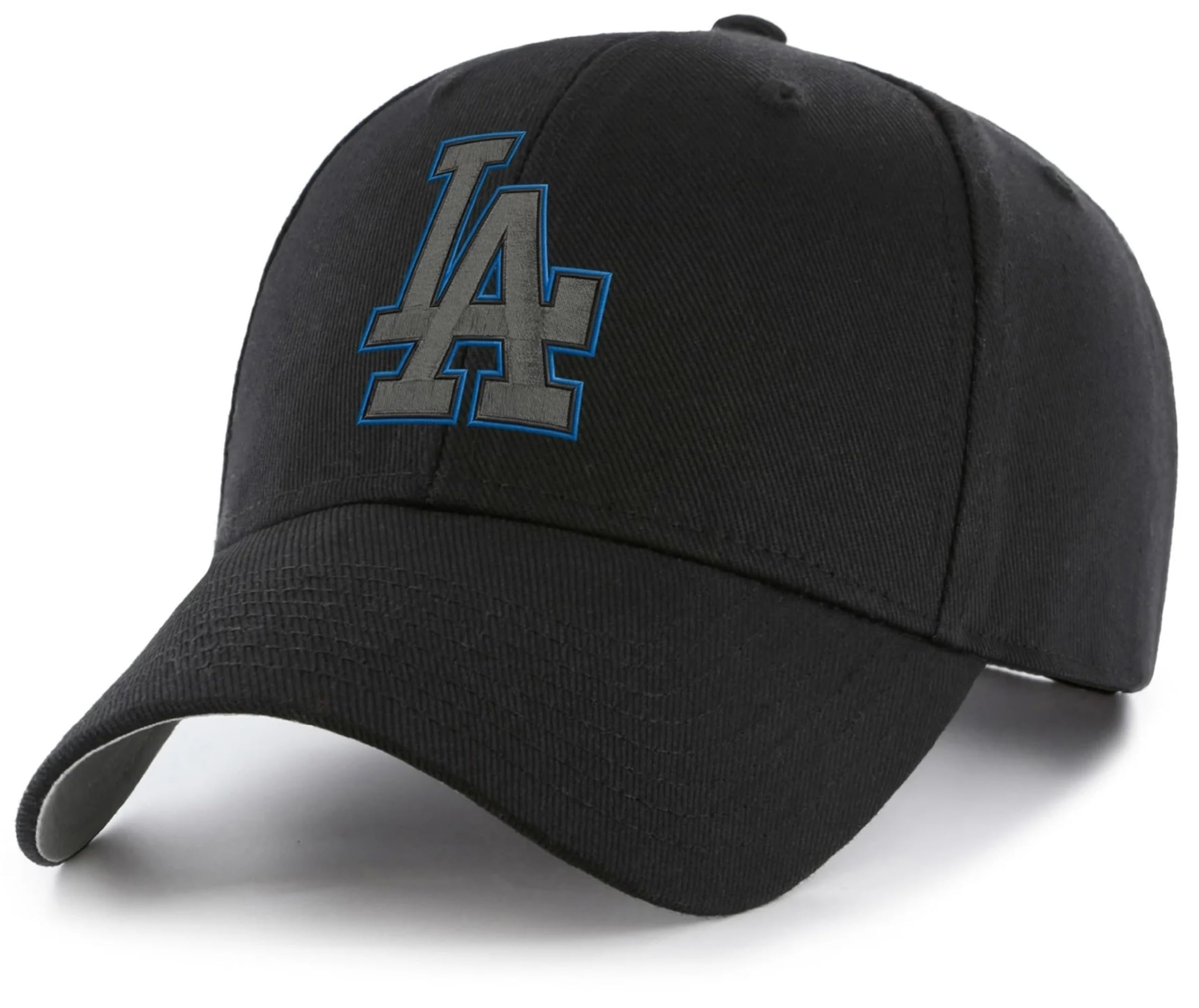 Officially Licensed Los Angeles Dodgers Youth Boys Girls Baseball Hat Classic MVP Black Adjustable Primary Embroidered Team Logo Kids Sports Ball Cap