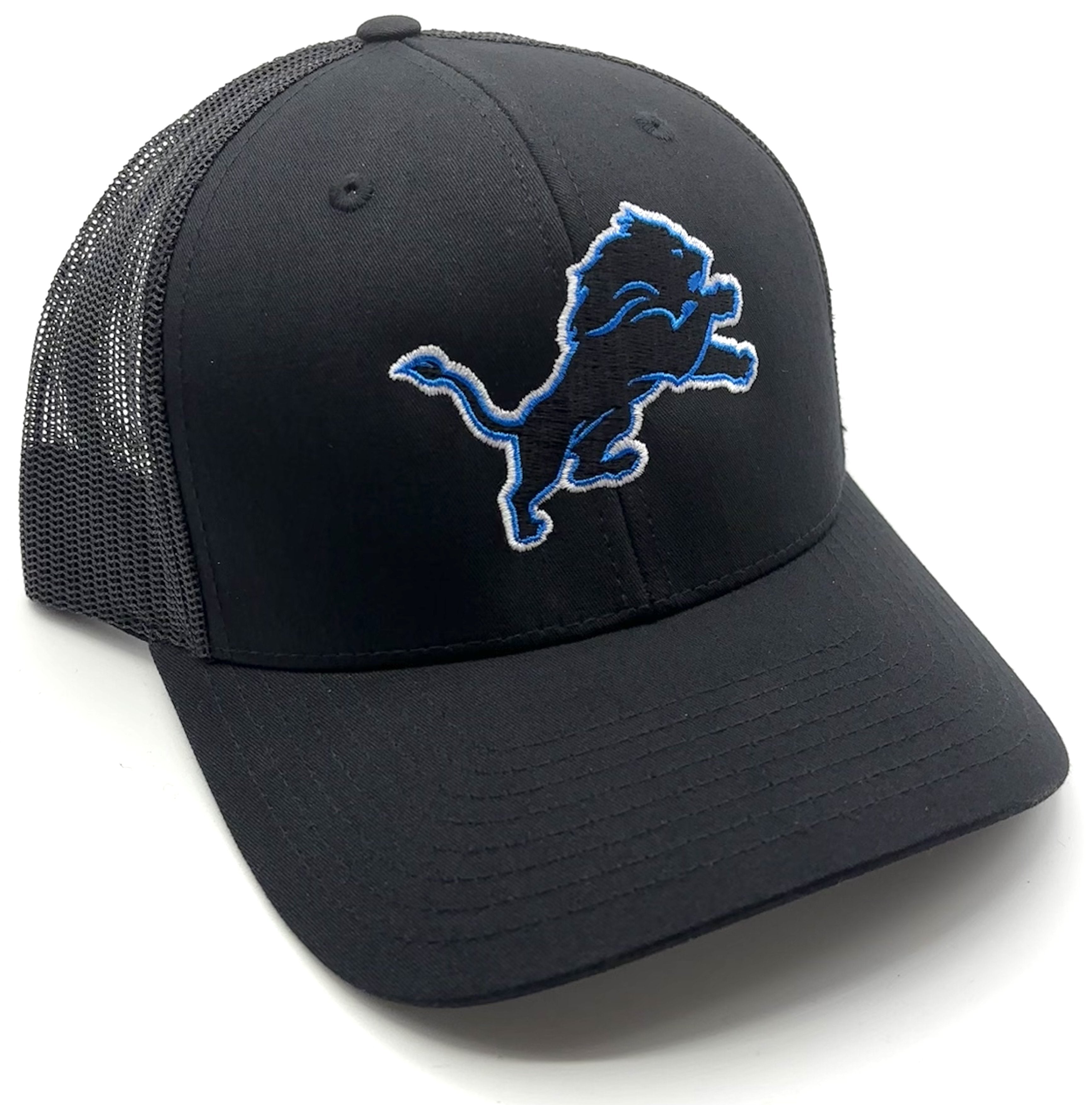 Detroit Lions Hat Black MVP Authentic NFL Football Team Adjustable New Cap