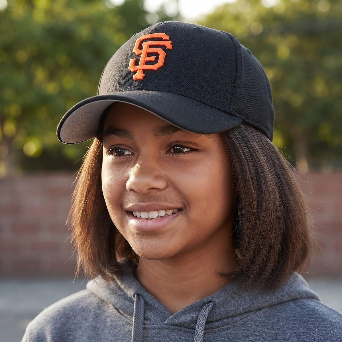 San Francisco Youth Black MVP Hat Baseball Cap SF Logo for Boys and Girls