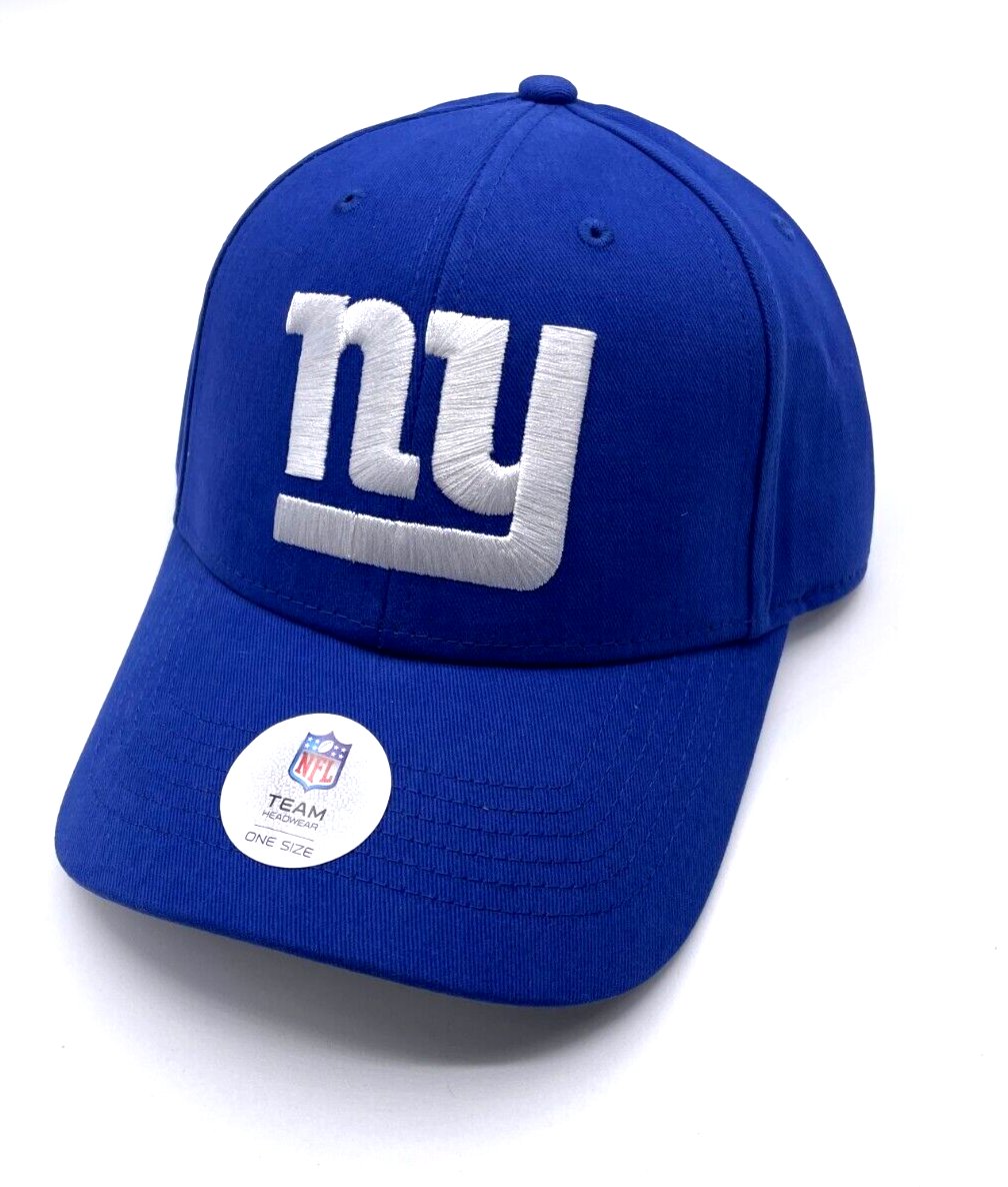 New York Giants Hat Blue MVP Adjustable Authentic NFL Football Team Logo NY New Cap