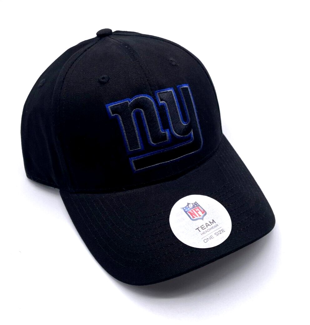 New York Giants Hat Black MVP Adjustable Authentic NFL Football Team Logo NY New Cap