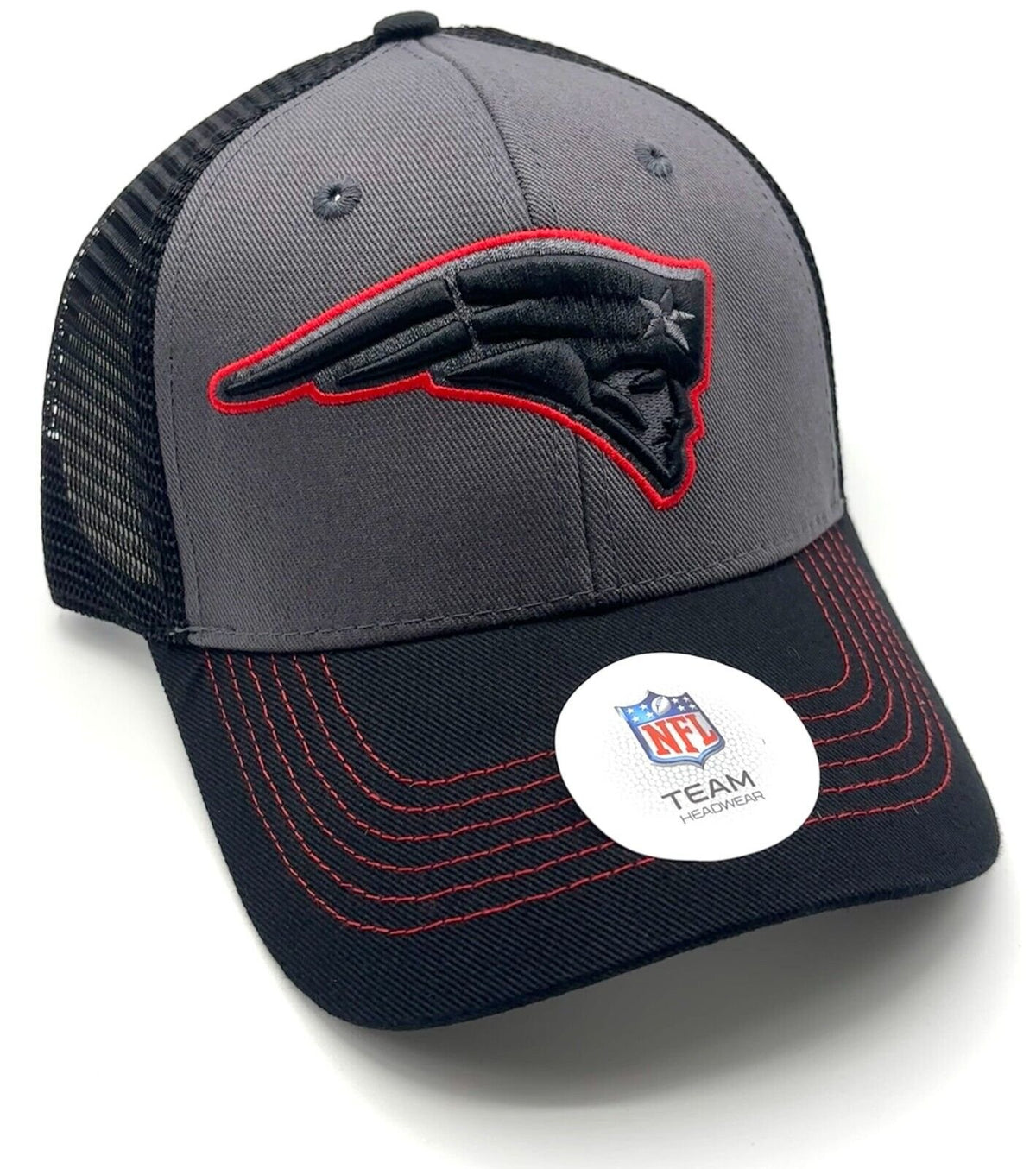 New England Patriots Hat Black Mesh Trucker NFL Football Team Logo MVP Adjustable New Cap