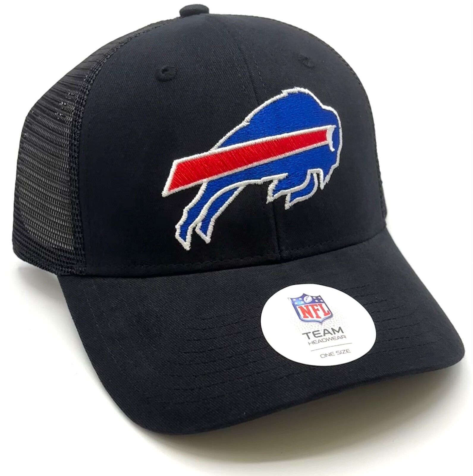 Buffalo Bills Hat Mesh Trucker Black MVP NFL Football Team Adjustable New Cap