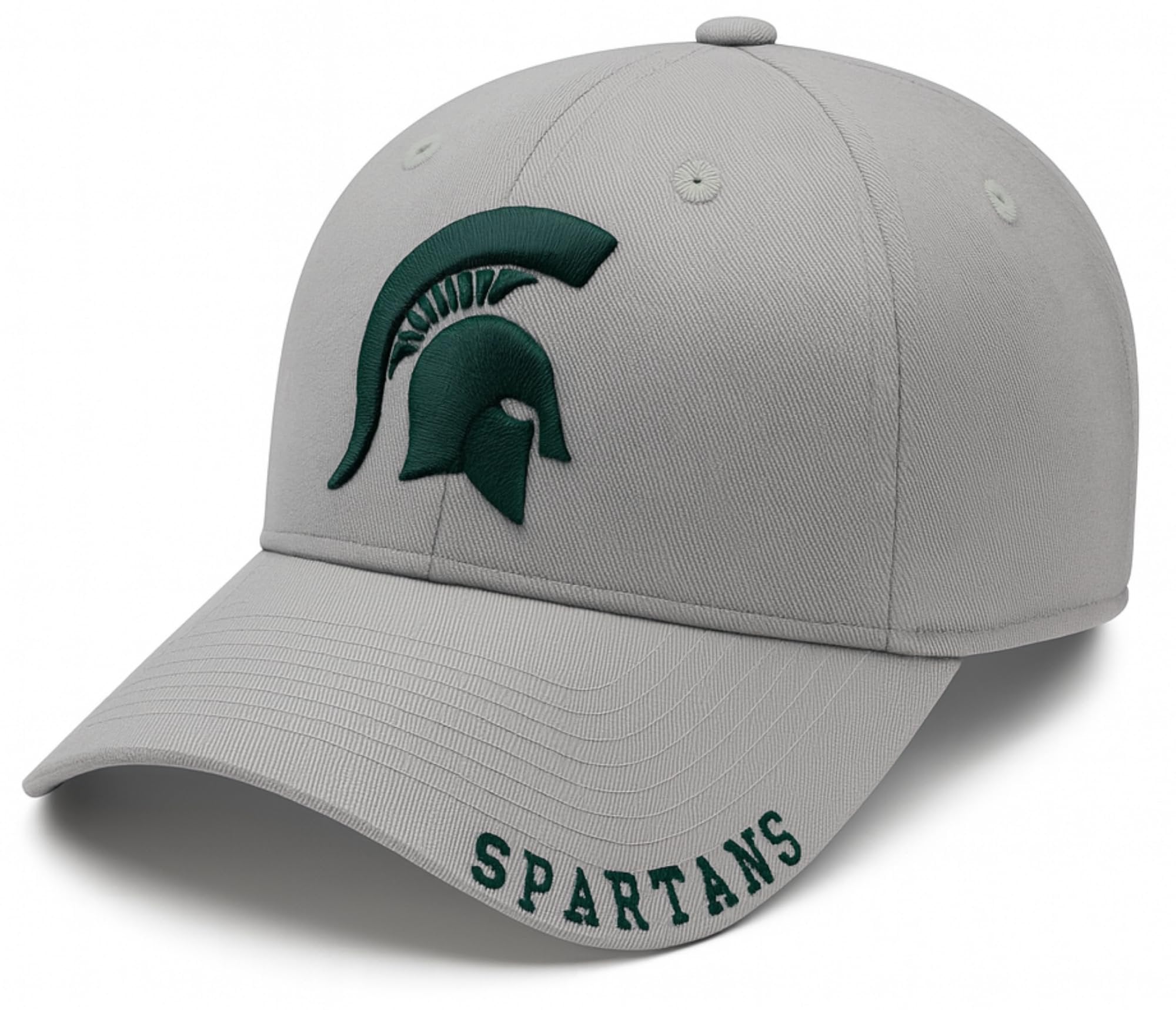 Officially Licensed Michigan State Spartans Baseball Hat Classic Edition Primary Team Logo Adjustable Spartans Relaxed Fit Sports Ball Cap