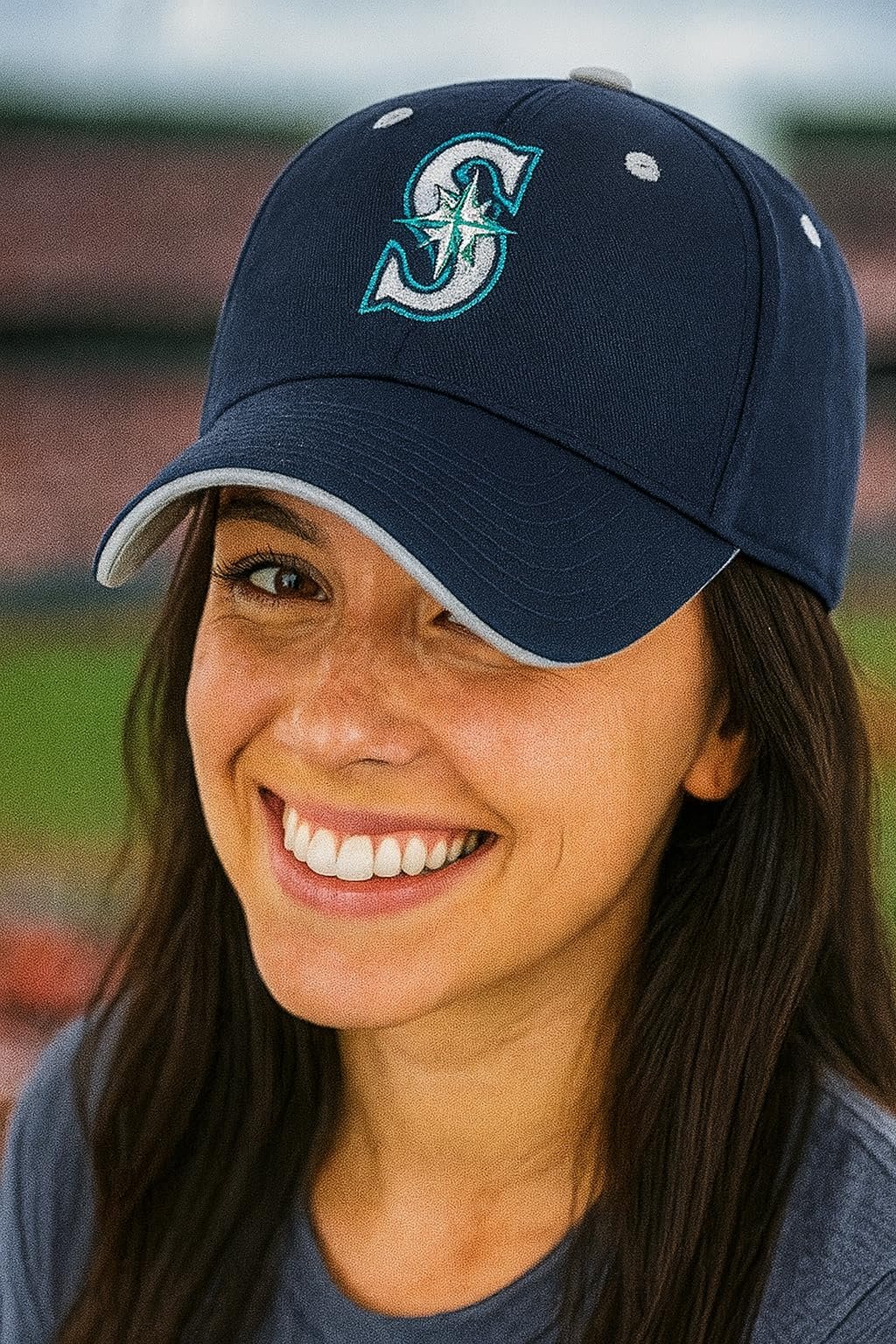 Officially Licensed Seattle Baseball Classic Edition Hat Adjustable Navy Blue MVP Embroidered Team Logo Structured Cap