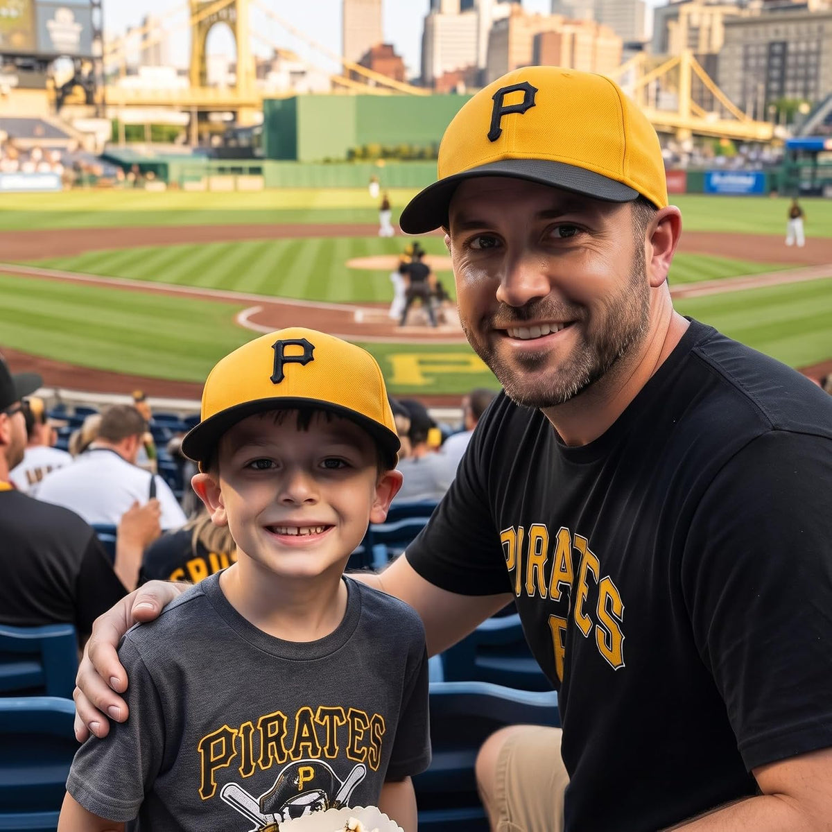 Pittsburgh Pirates Youth Two-Tone MVP Hat 'P' Logo Cap for Boys and Girls