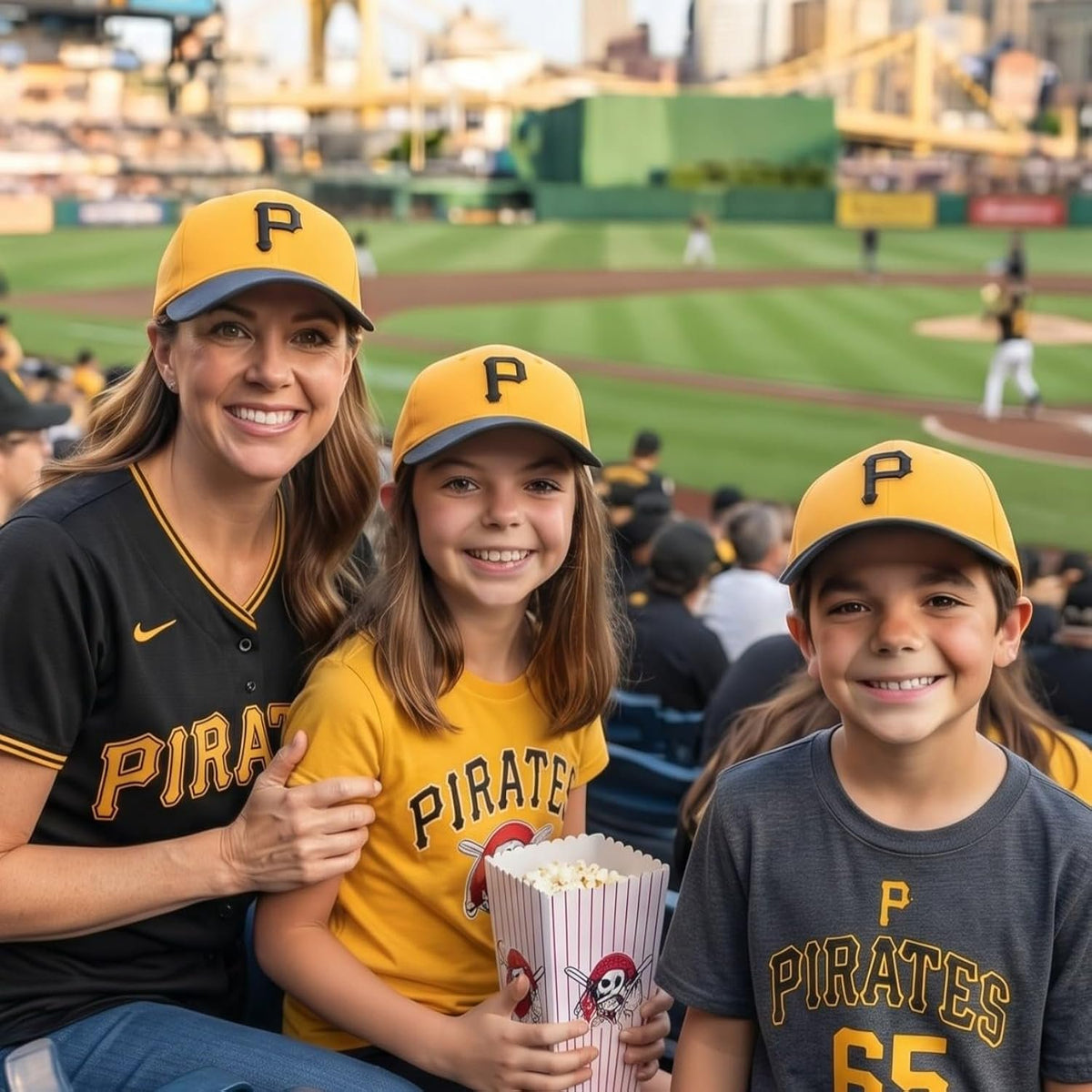 Pittsburgh Pirates Youth Two-Tone MVP Hat 'P' Logo Cap for Boys and Girls