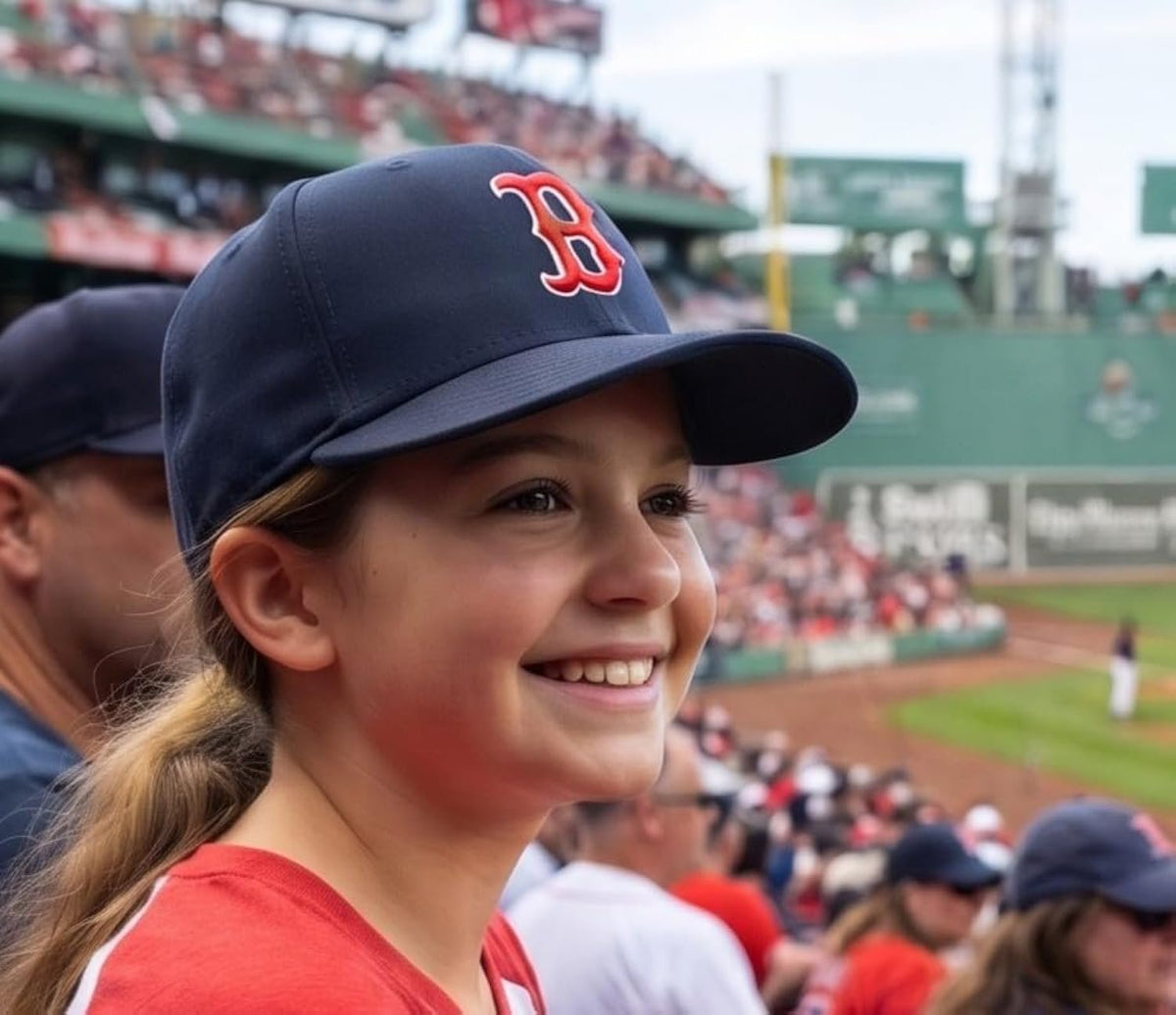 Red Sox Youth Navy MVP Hat Embroidered Baseball Cap for Boys and Girls