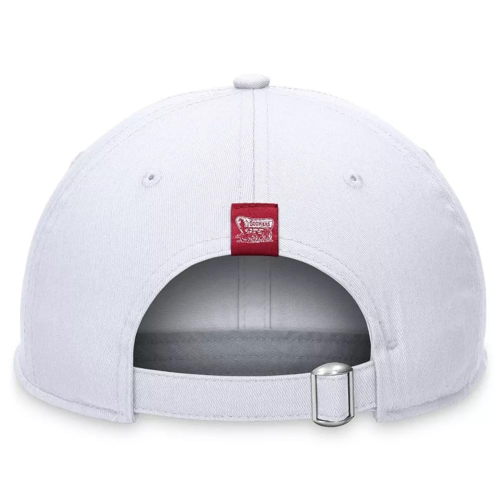 Officially Licensed Oklahoma University White Hat Classic Relaxed Fit Adjustable Embroidered Team Logo Cap Multicolor