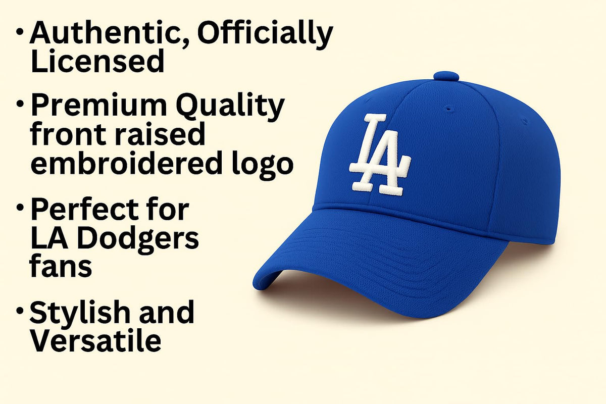 Los Angeles Dodgers Baseball Youth Hat Blue MVP Cap with Complementary Pin for Boys and Girls