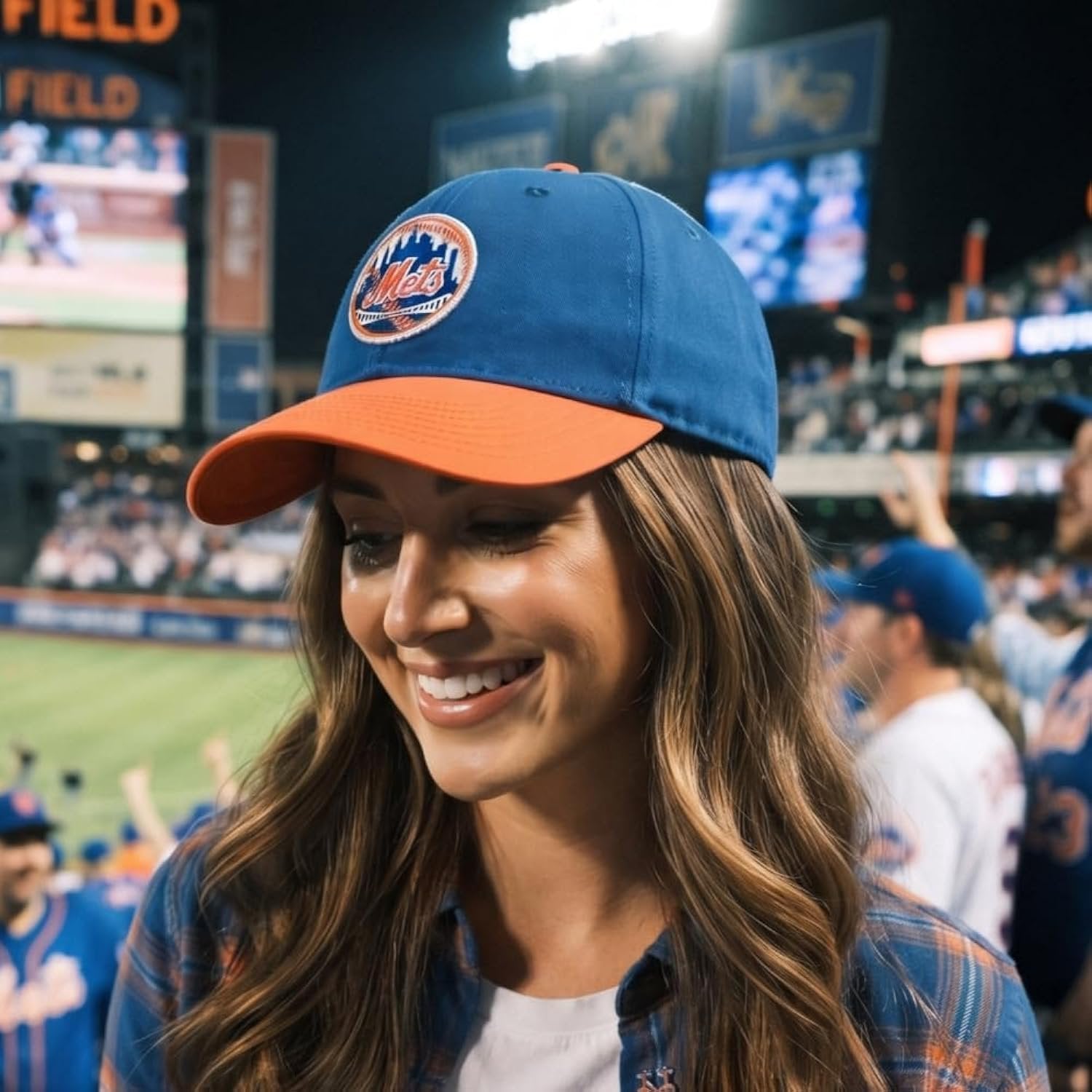 Officially Licensed NY Mets Two-Tone MVP Hat Adjustable Embroidered Logo Sports Baseball Cap
