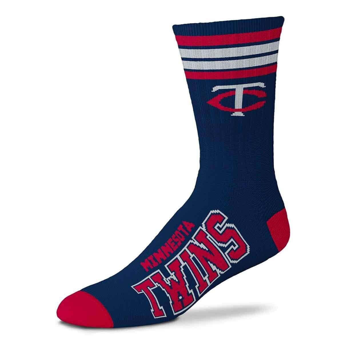 Minnesota Twins Youth Kids Size Crew Socks Authentic MLB Baseball Team Logo New