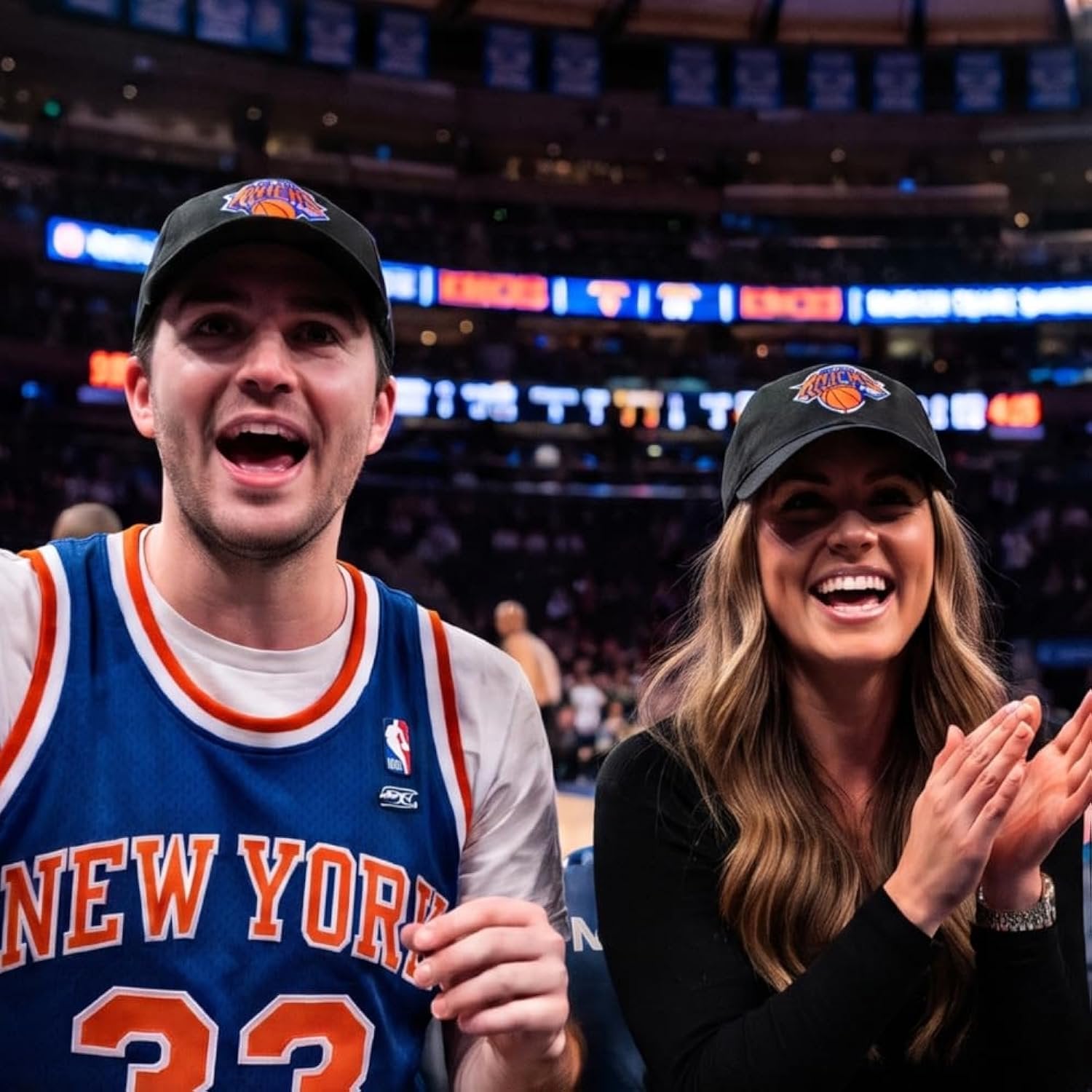 Officially Licensed New York Knicks Championship Black MVP Hat, Adjustable Embroidered Structured Sports Cap