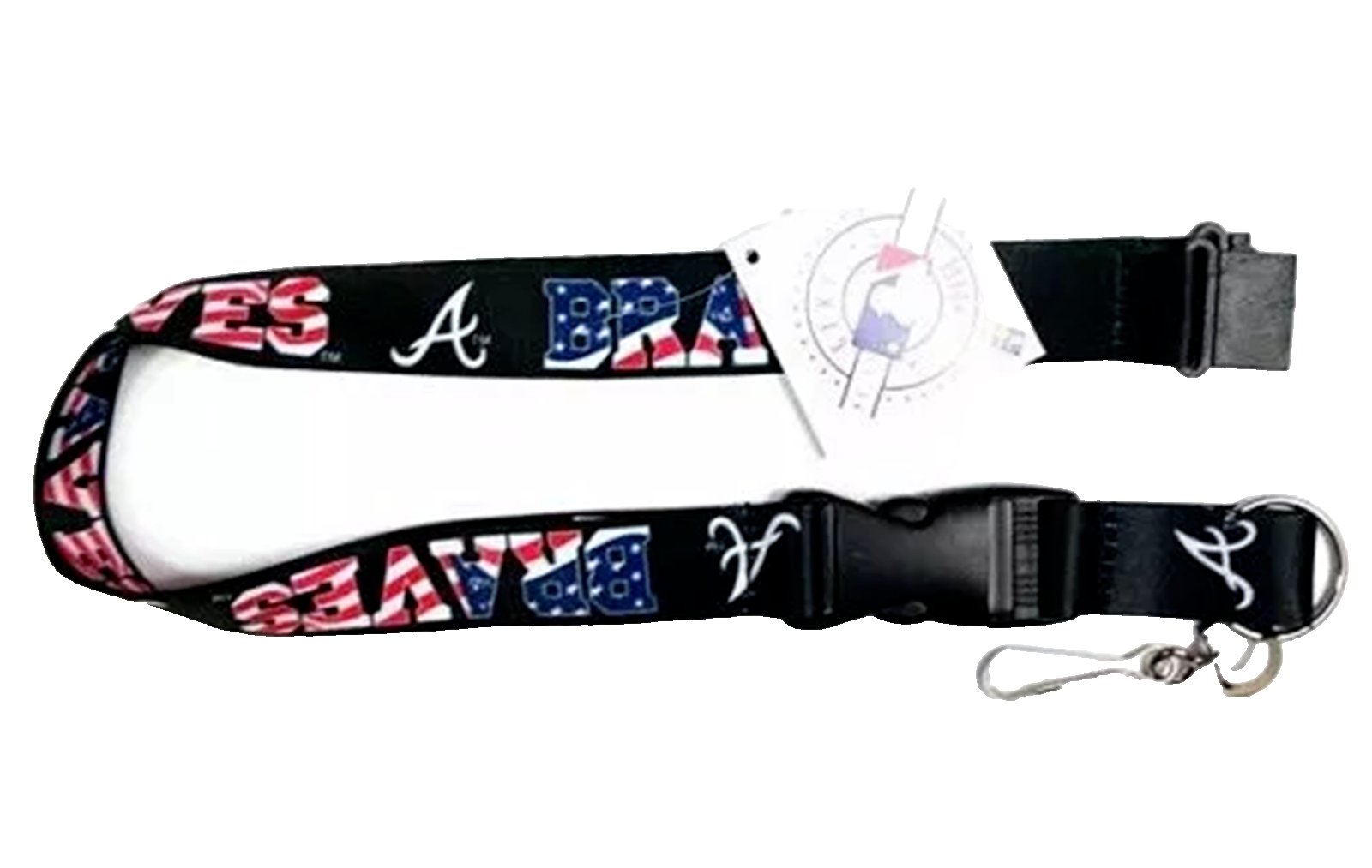 Atlanta Braves Lanyard Patriotic USA Flag Authentic MLB Baseball Team Logo New
