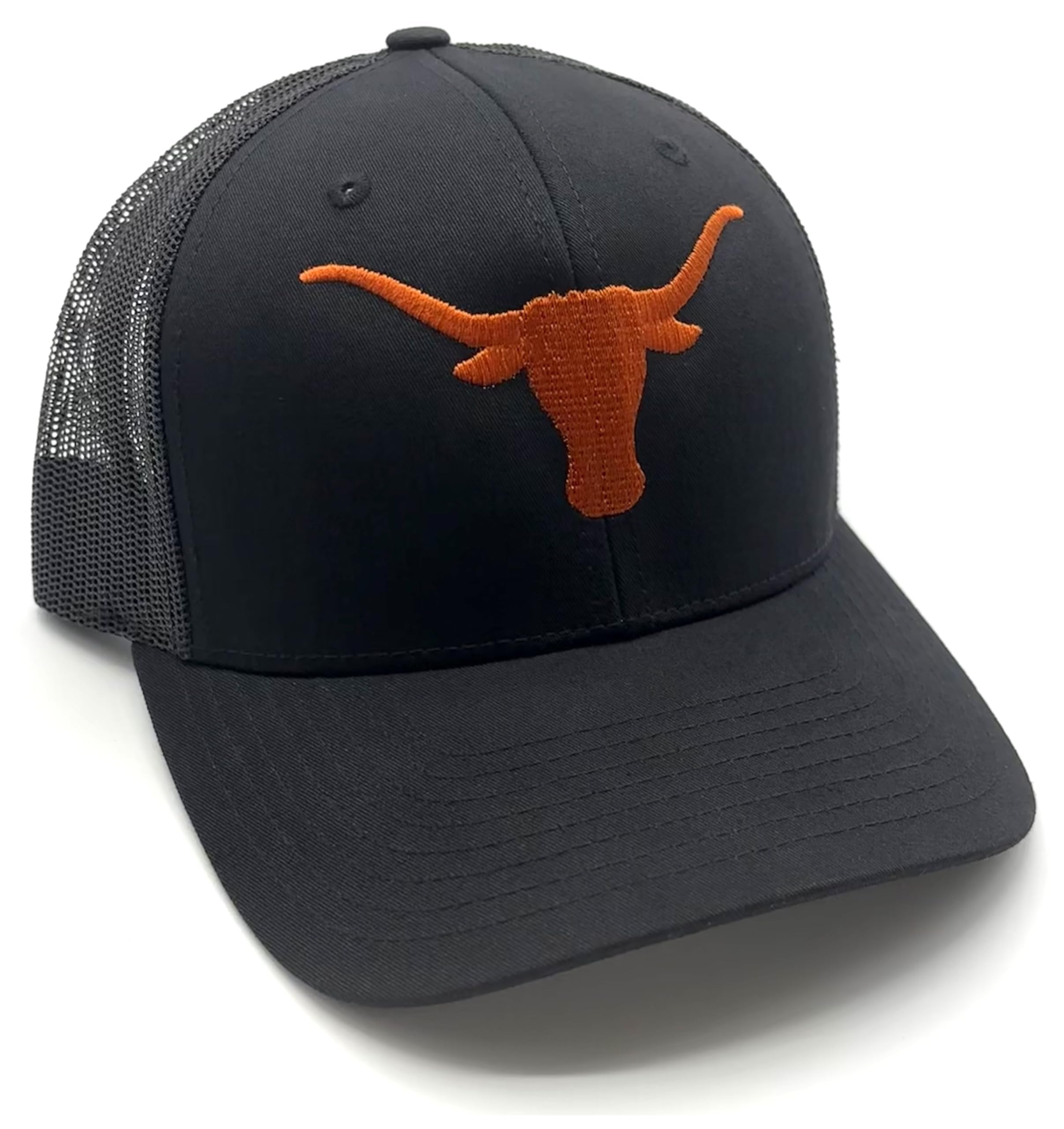 Officially Licensed Texas University Mesh Trucker Hat Classic Adjustable Embroidered Team Logo Structured Snapback Multicolor Cap